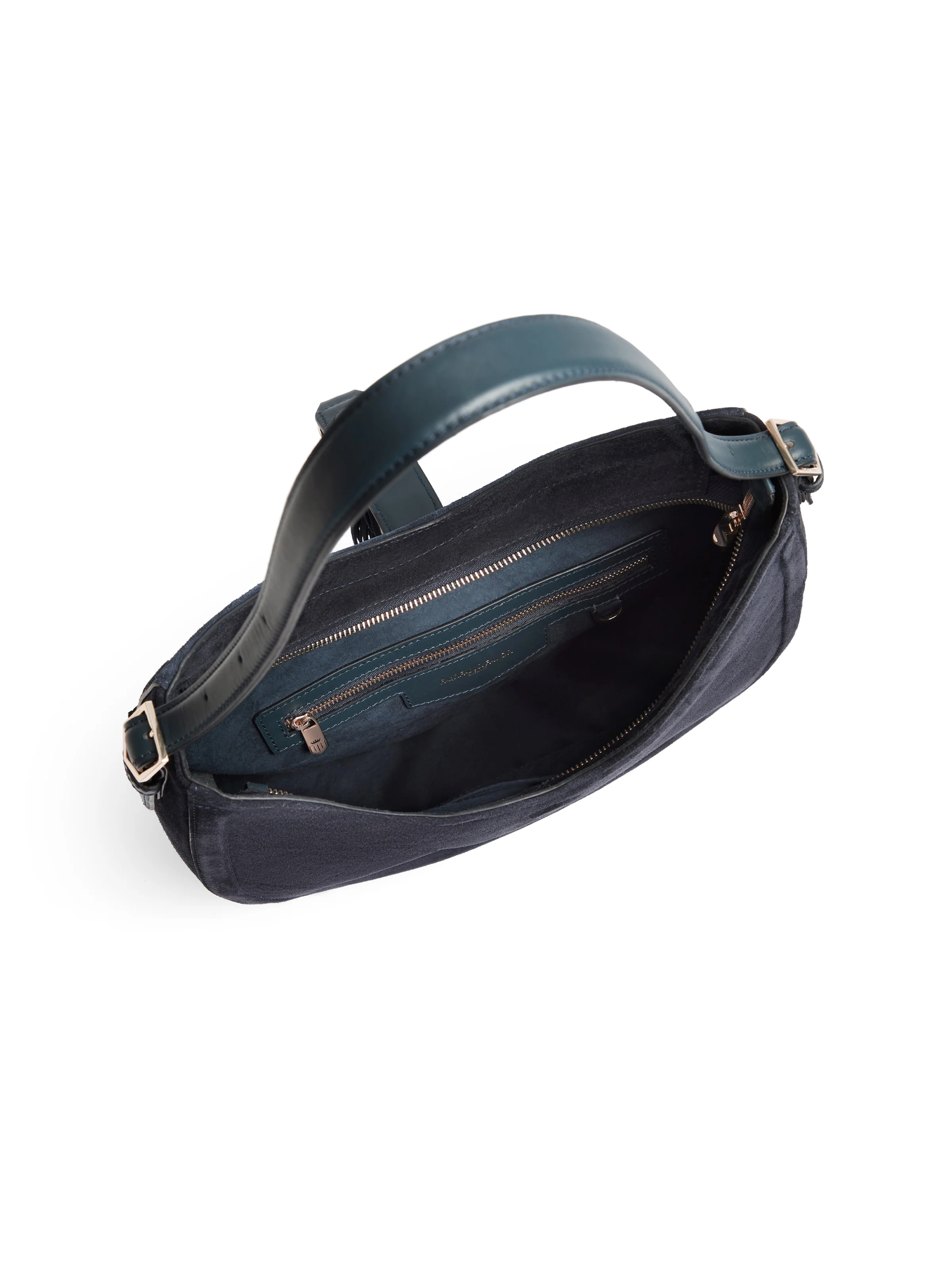 Langham Hobo Bag - Navy Suede - Image 4