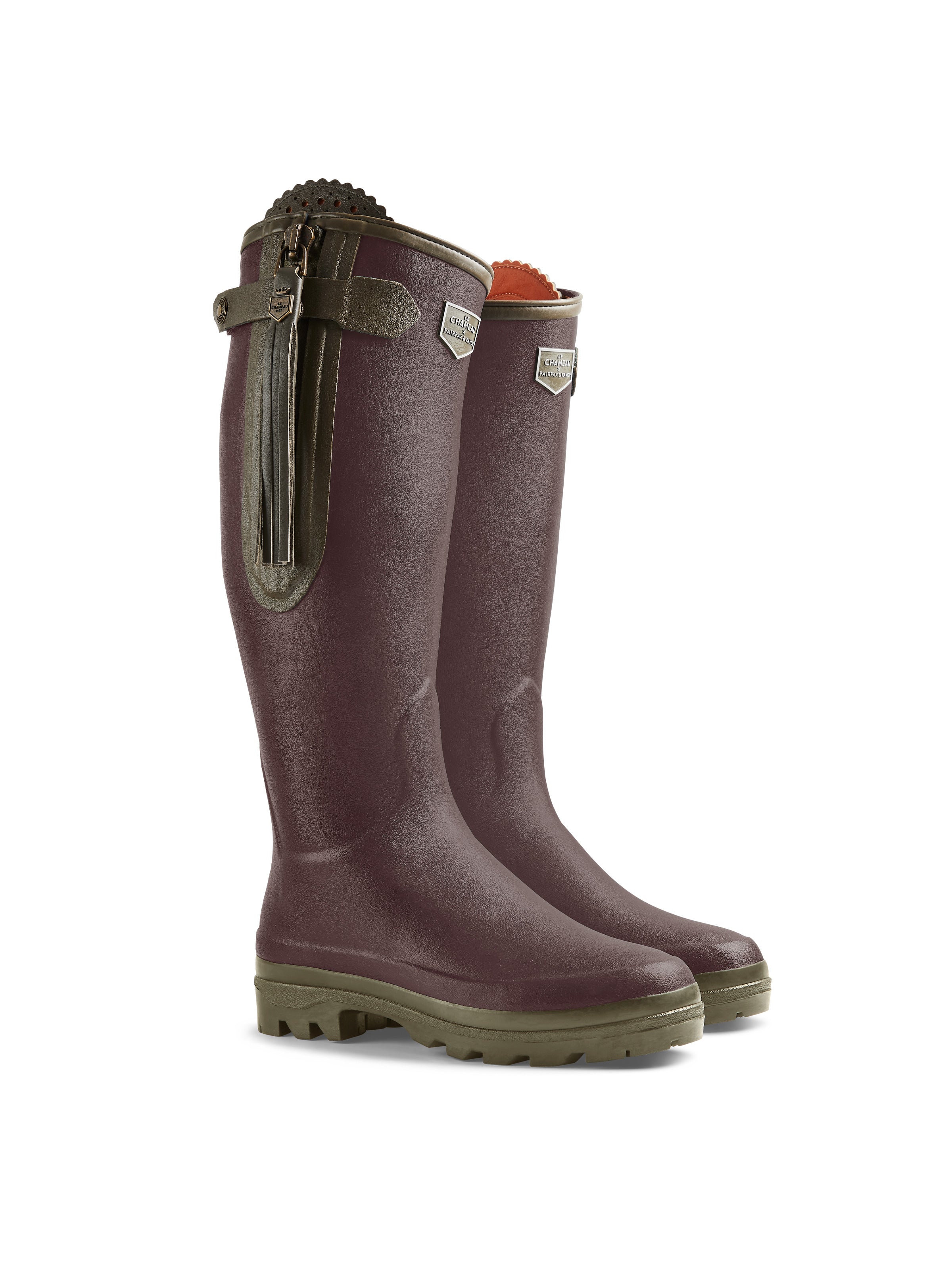L'Alliance Neoprene Lined Wellington Boot (Regular Fit) - Cherry - Image 2