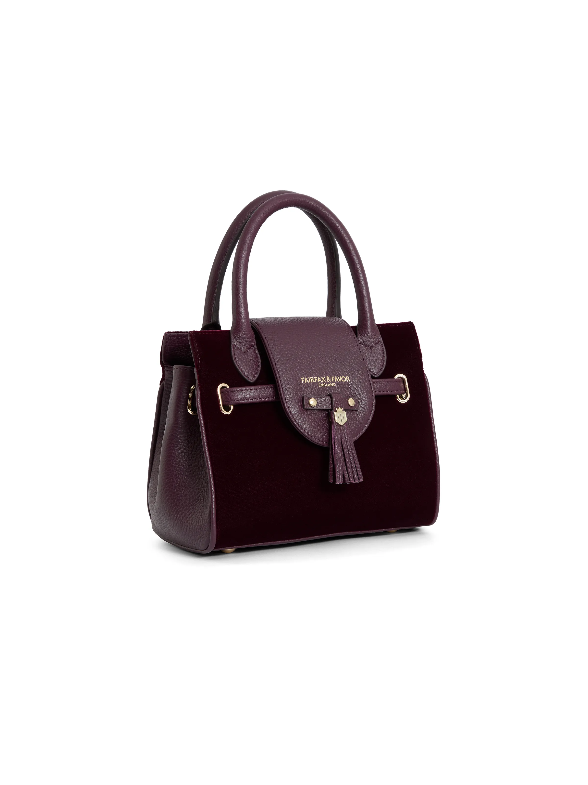 Mini Windsor Handbag - Elderberry Velvet (Limited Edition) - Image 4