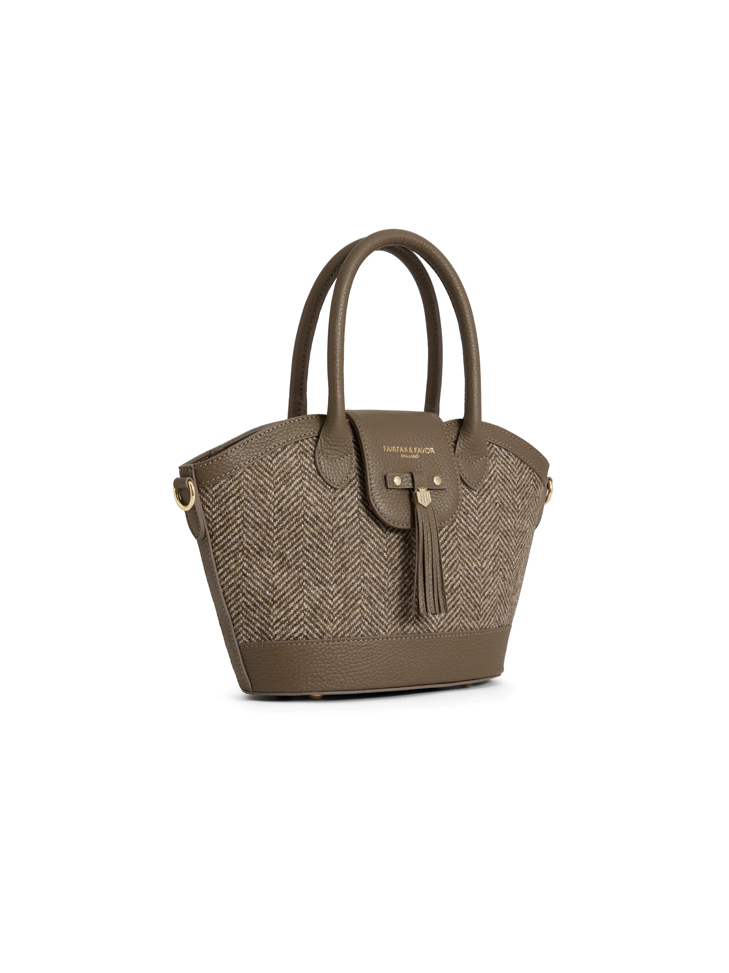 Mini Windsor Tote - Herringbone Fog Leather (Limited Edition) - Image 3