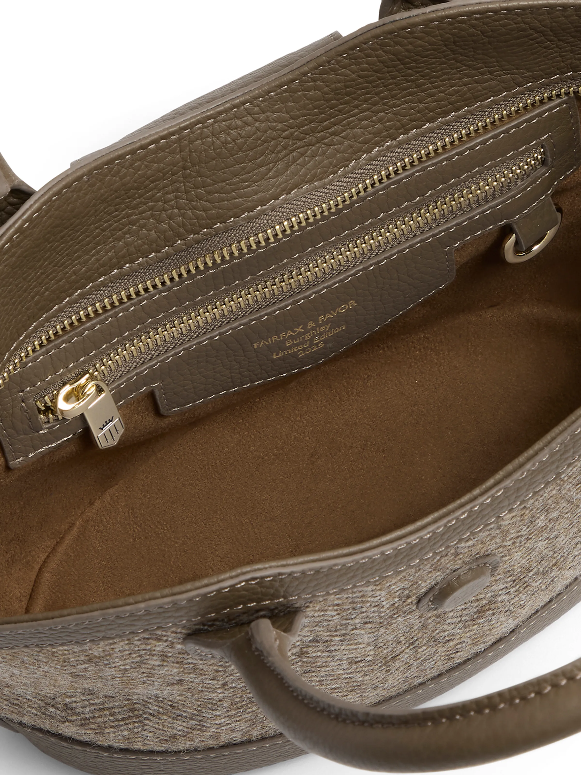 Mini Windsor Tote - Herringbone Fog Leather (Limited Edition) - Image 4
