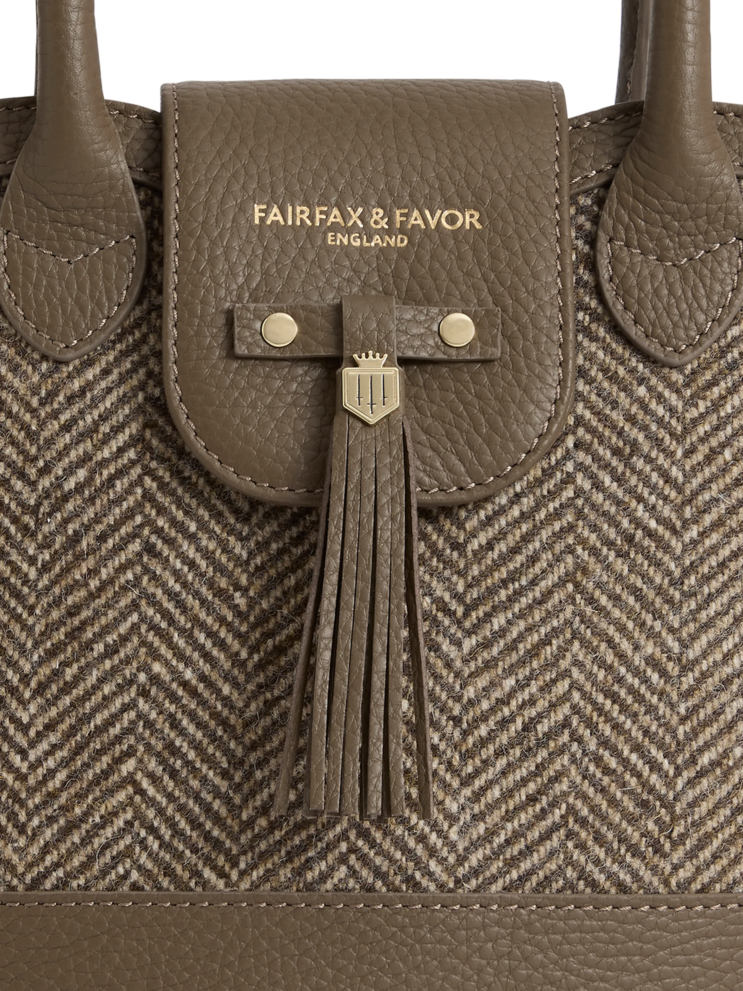 Mini Windsor Tote - Herringbone Fog Leather (Limited Edition) - Image 5