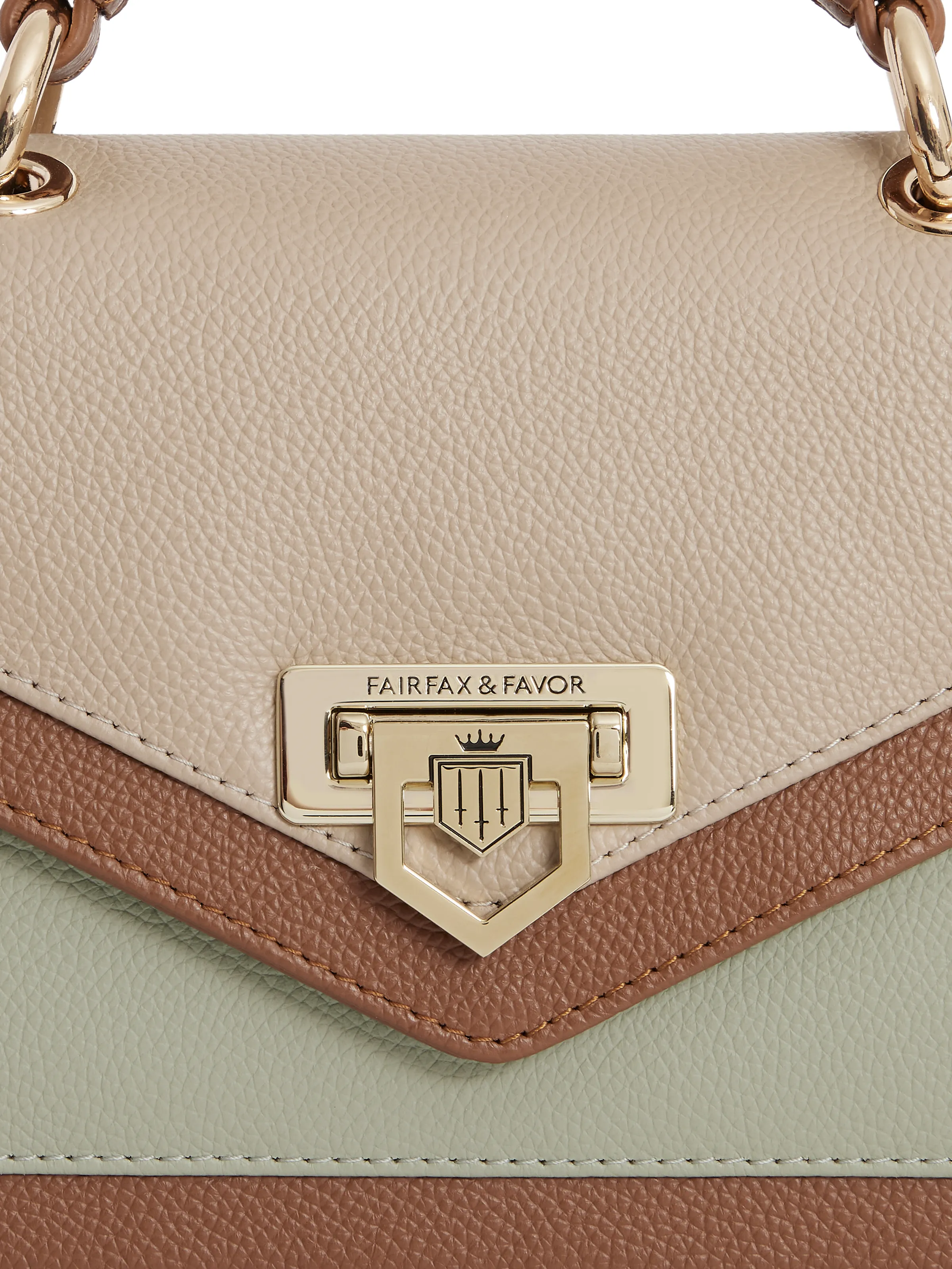 Loxley Mini Cross Body Bag - Mint Tri-Colour - Image 6