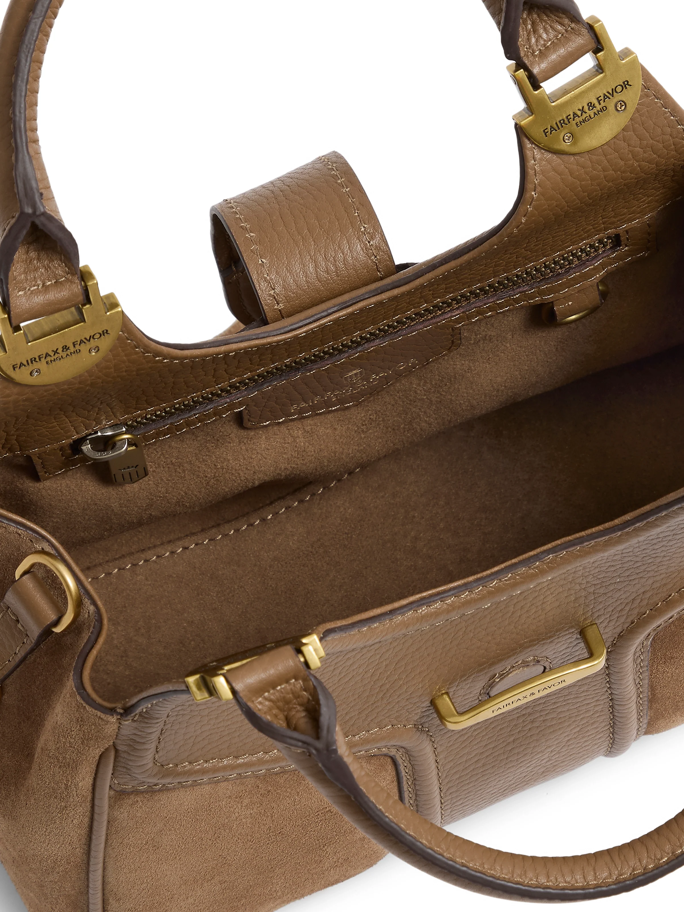 Mini Aviemore Handbag - Tan Suede - Image 5