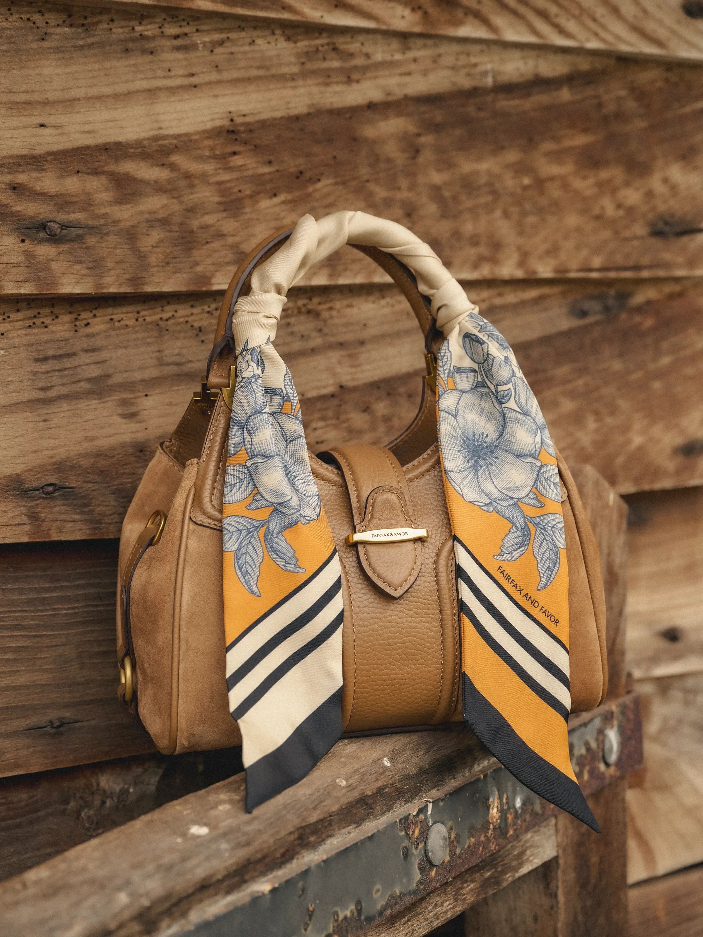 Mini Aviemore Handbag - Tan Suede - Image 7