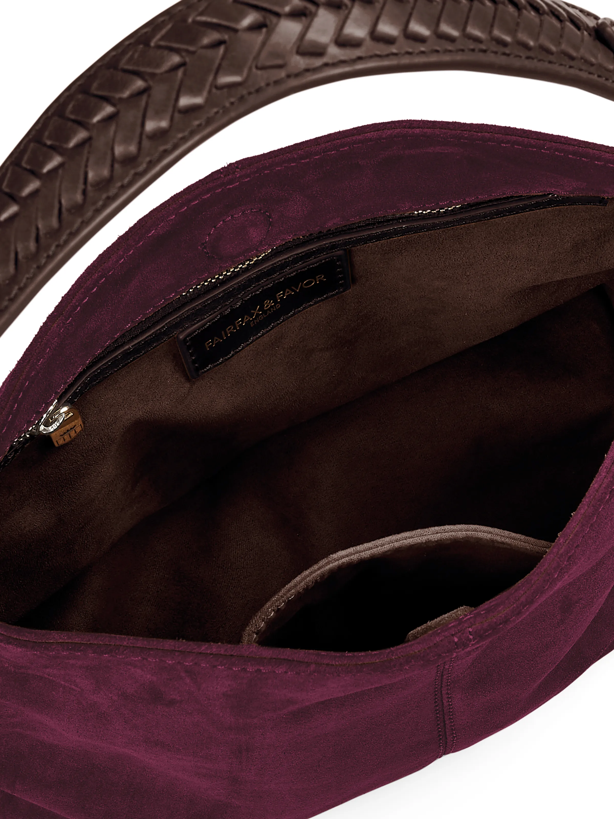 Mini Tetbury Handbag Elderberry Suede - Image 5
