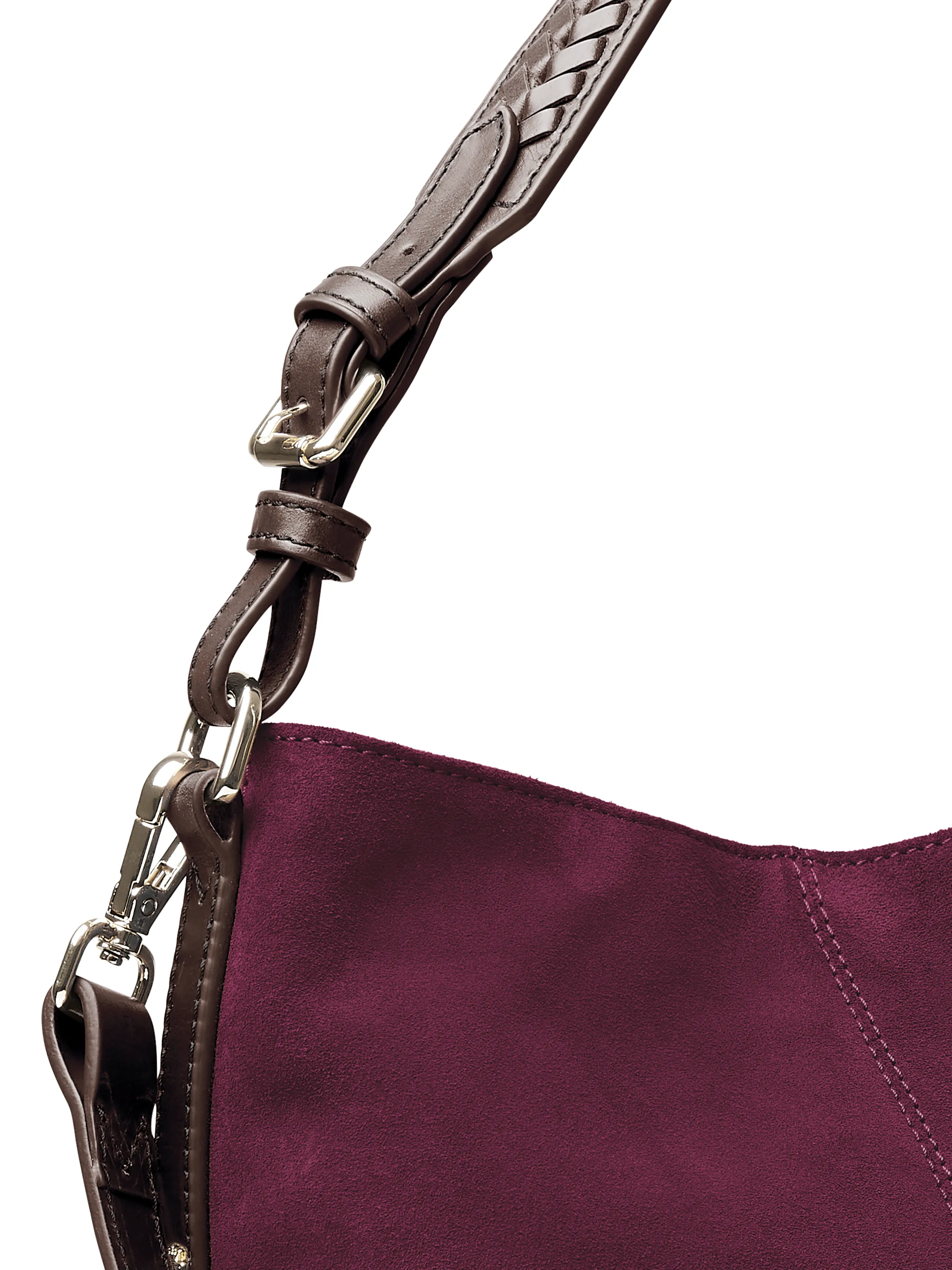 Mini Tetbury Handbag Elderberry Suede - Image 6