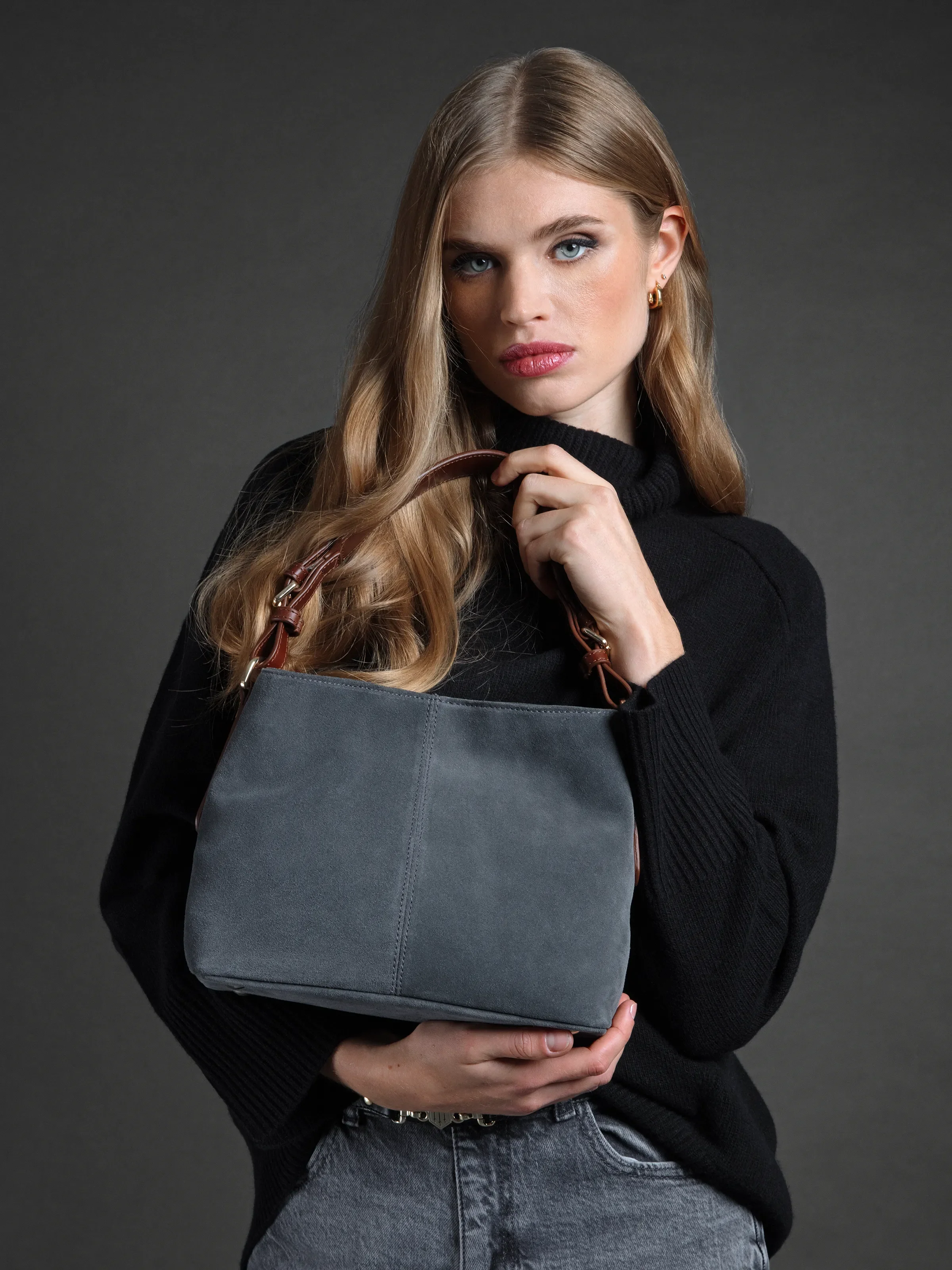 Mini Tetbury - Grey Suede - Image 2