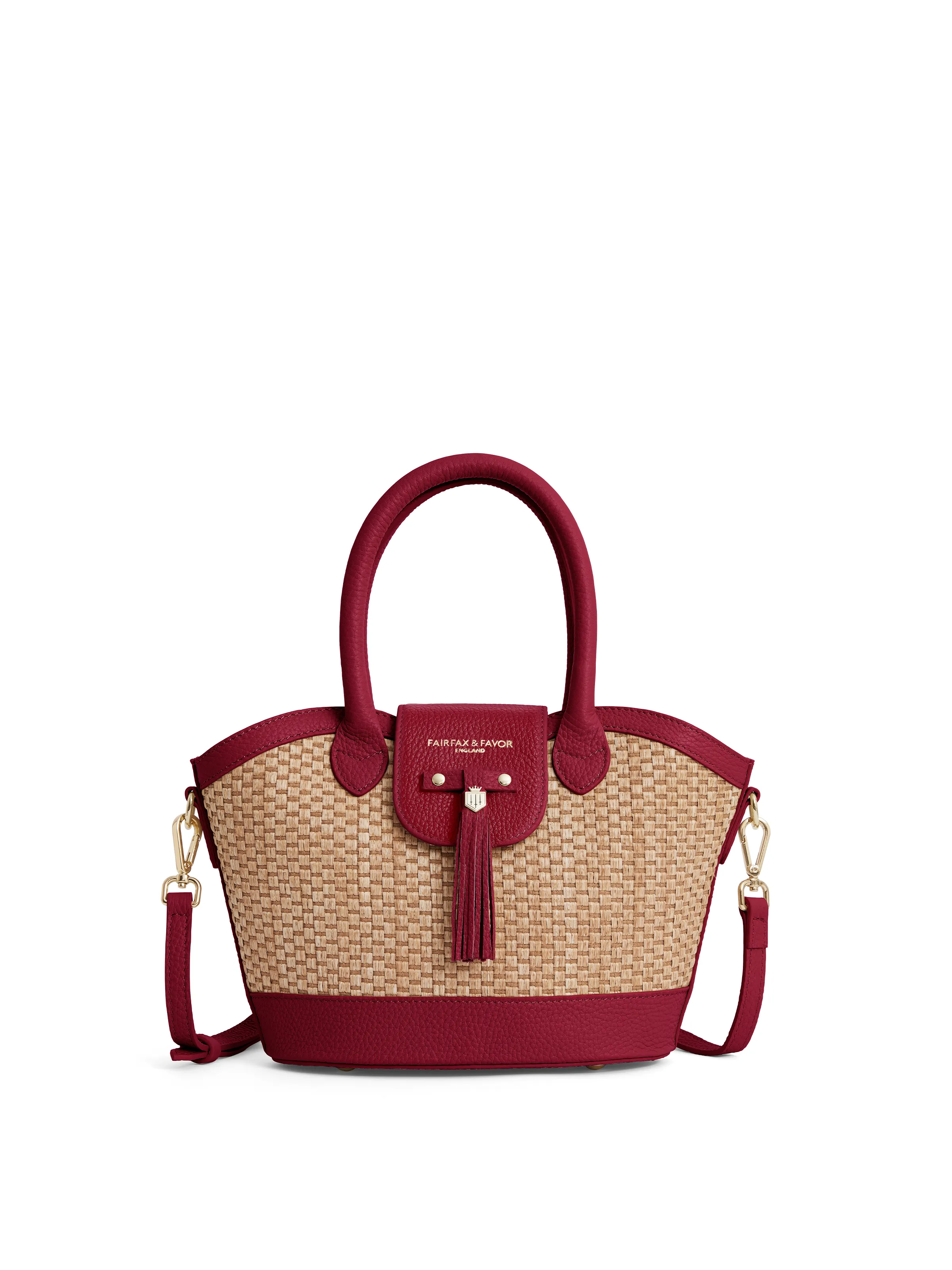 Mini Windsor Basket Bag - Cherry