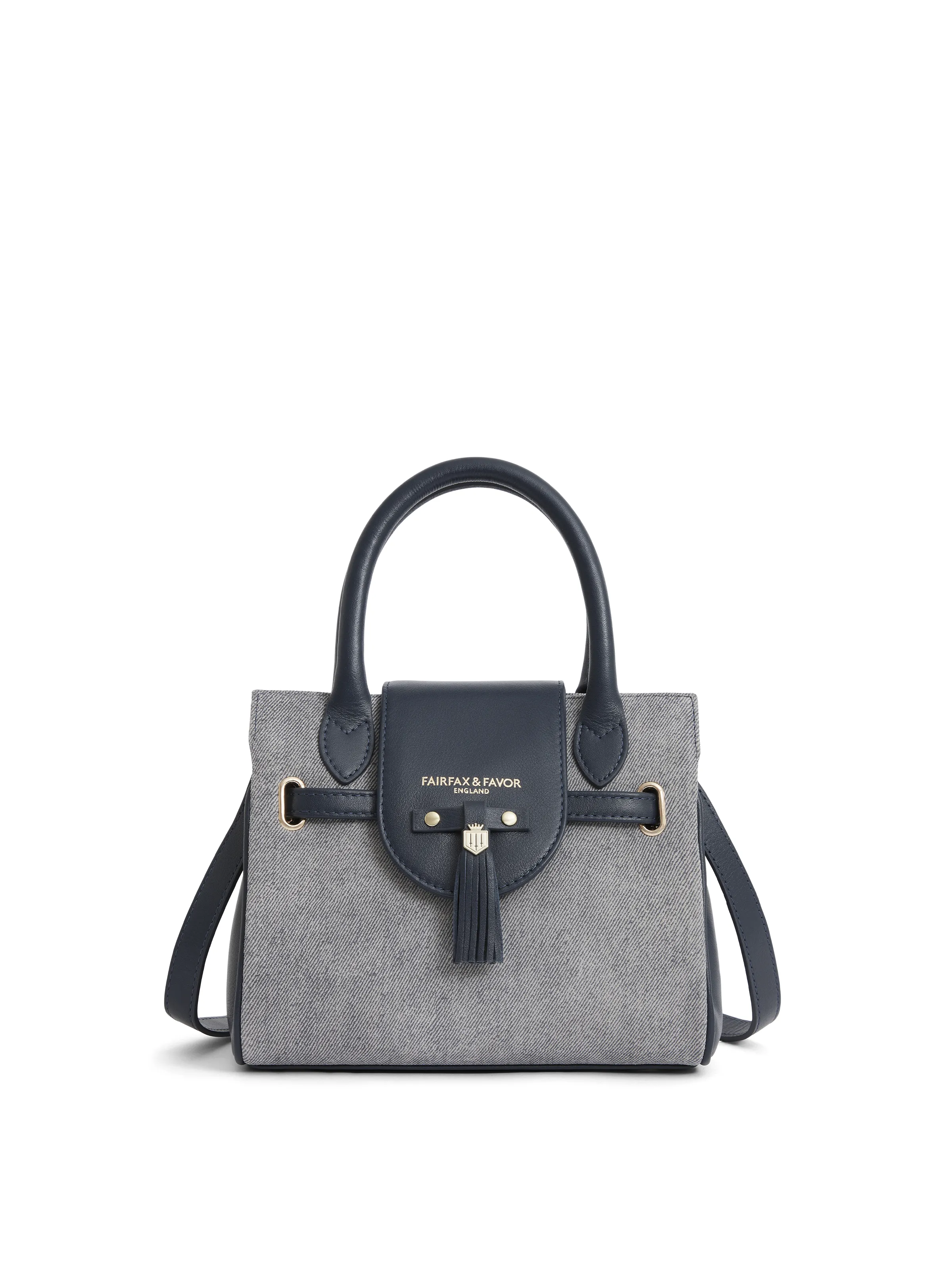 Mini Windsor Handbag - Denim Suede