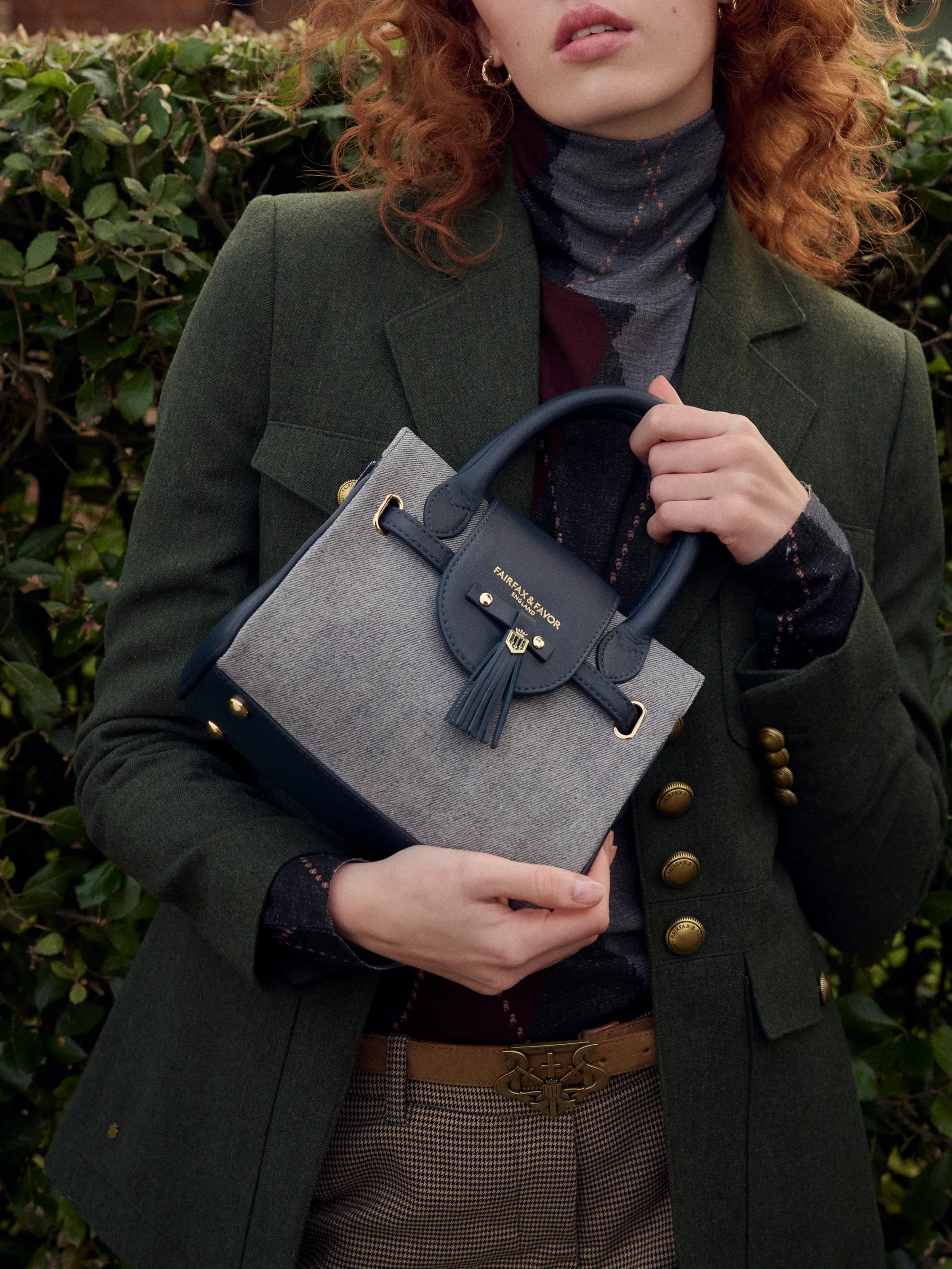 Mini Windsor Handbag - Denim Suede - Image 2