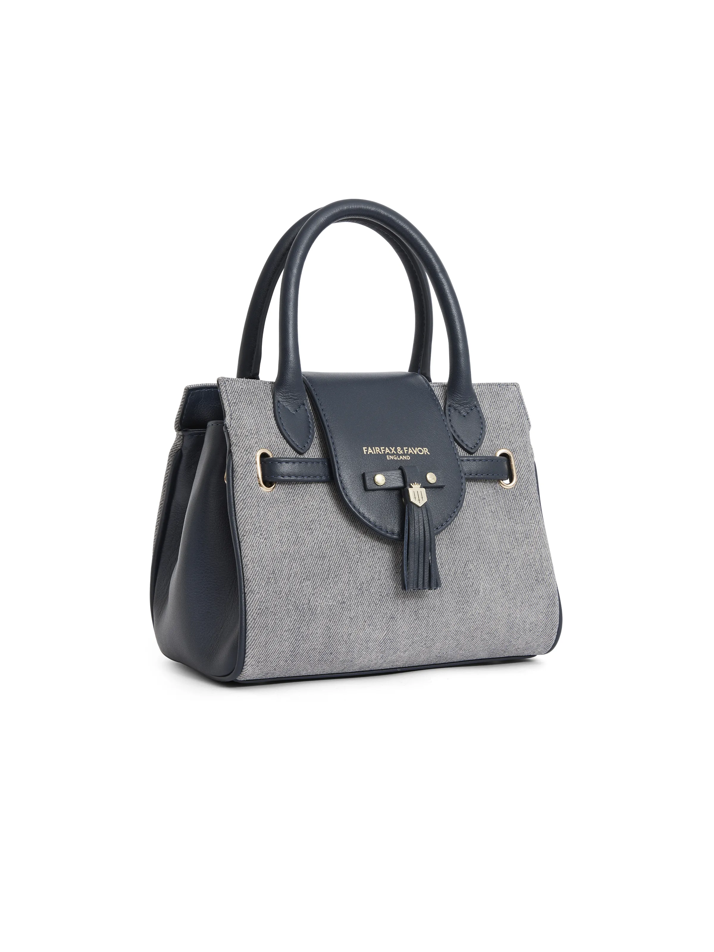 Mini Windsor Handbag - Denim Suede - Image 3