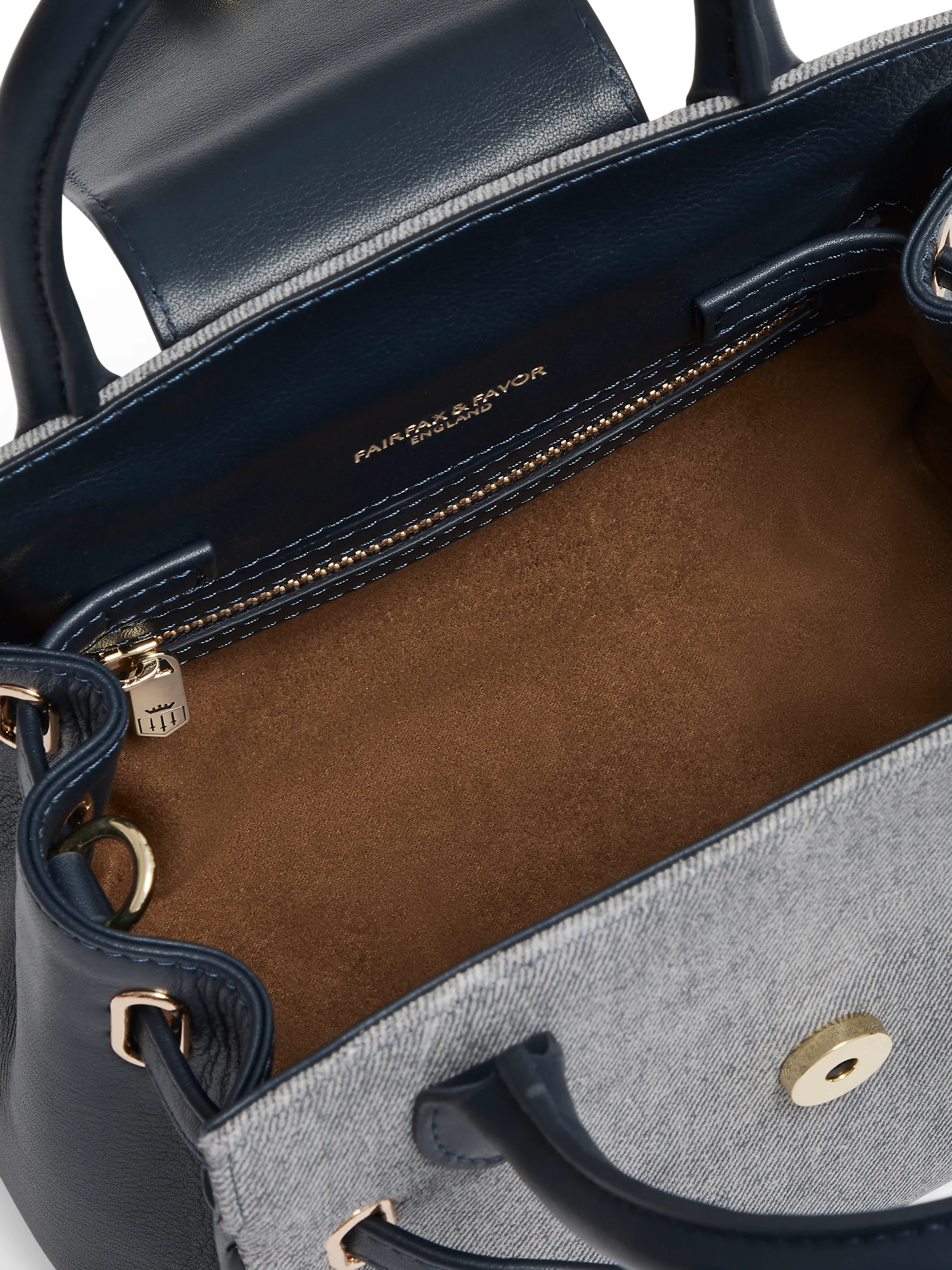 Mini Windsor Handbag - Denim Suede - Image 5