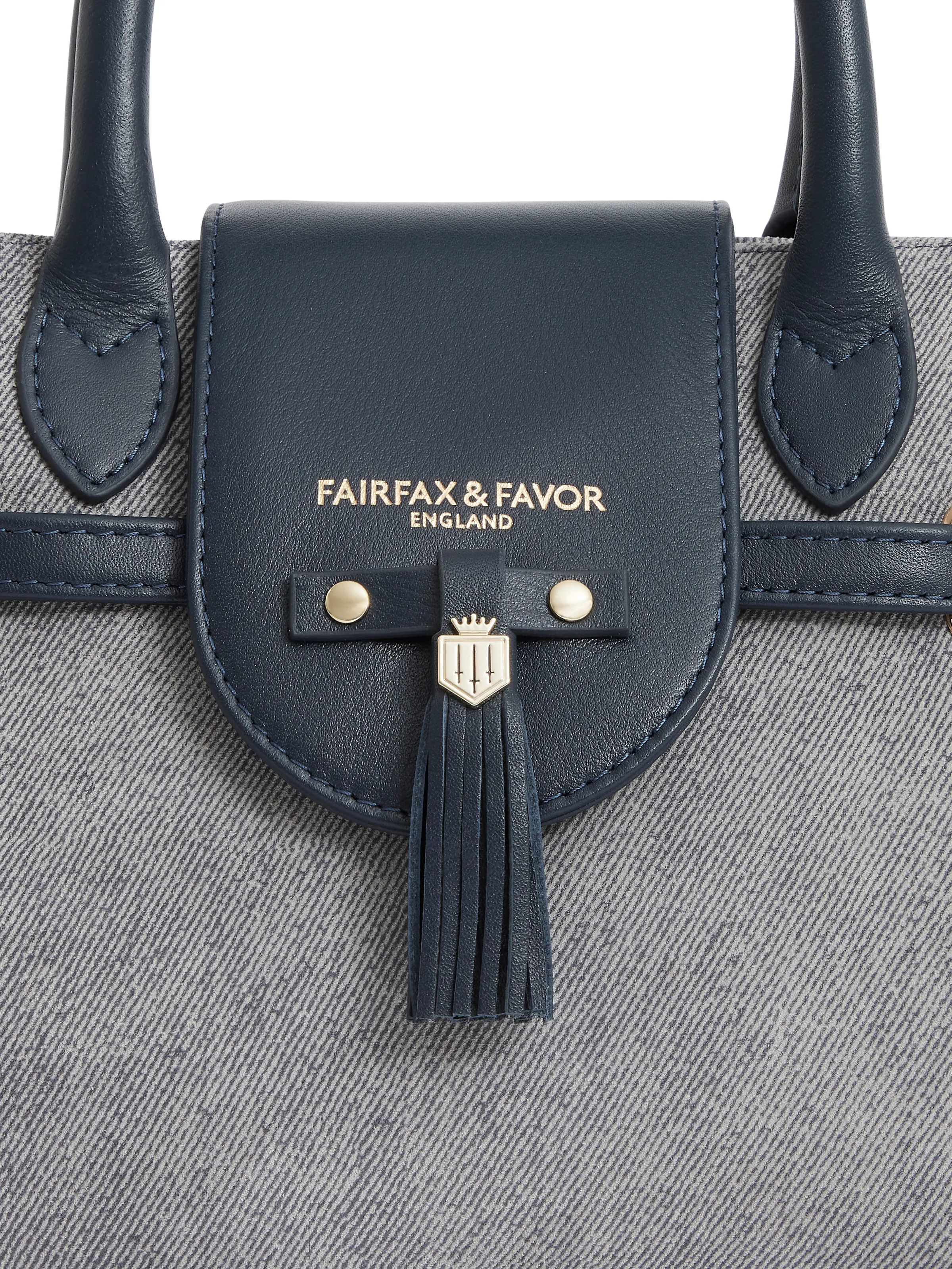 Mini Windsor Handbag - Denim Suede - Image 6