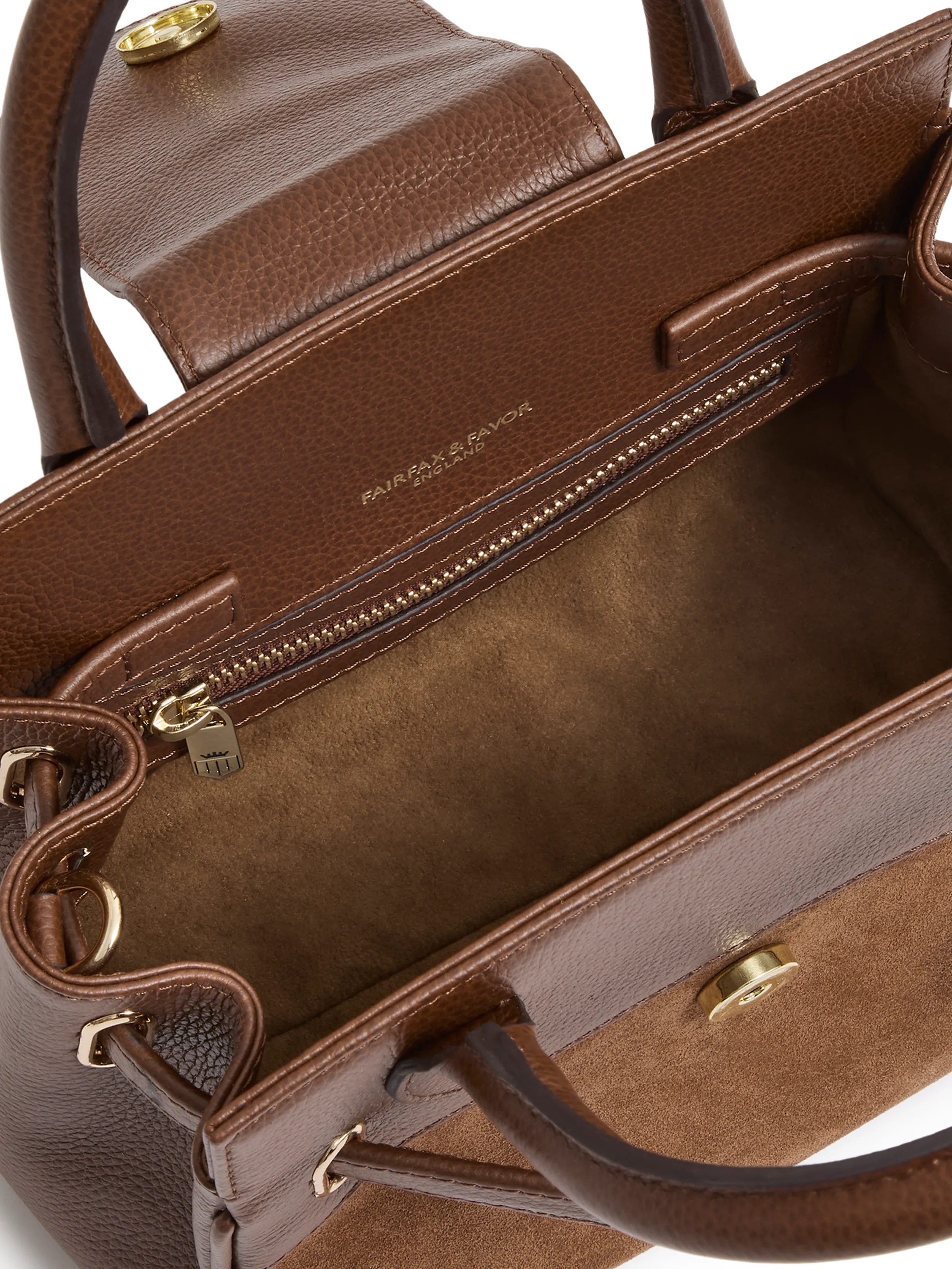 Mini Windsor Handbag - Tawny Suede - Image 5
