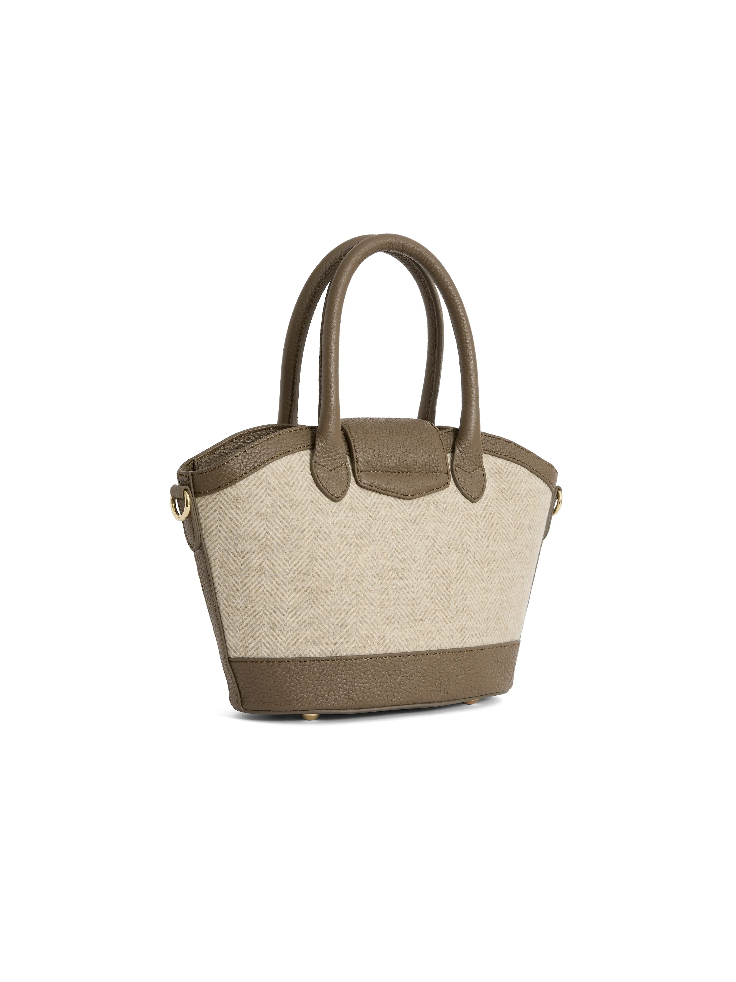 Mini Windsor Tote - Herringbone Fawn Leather - Image 3
