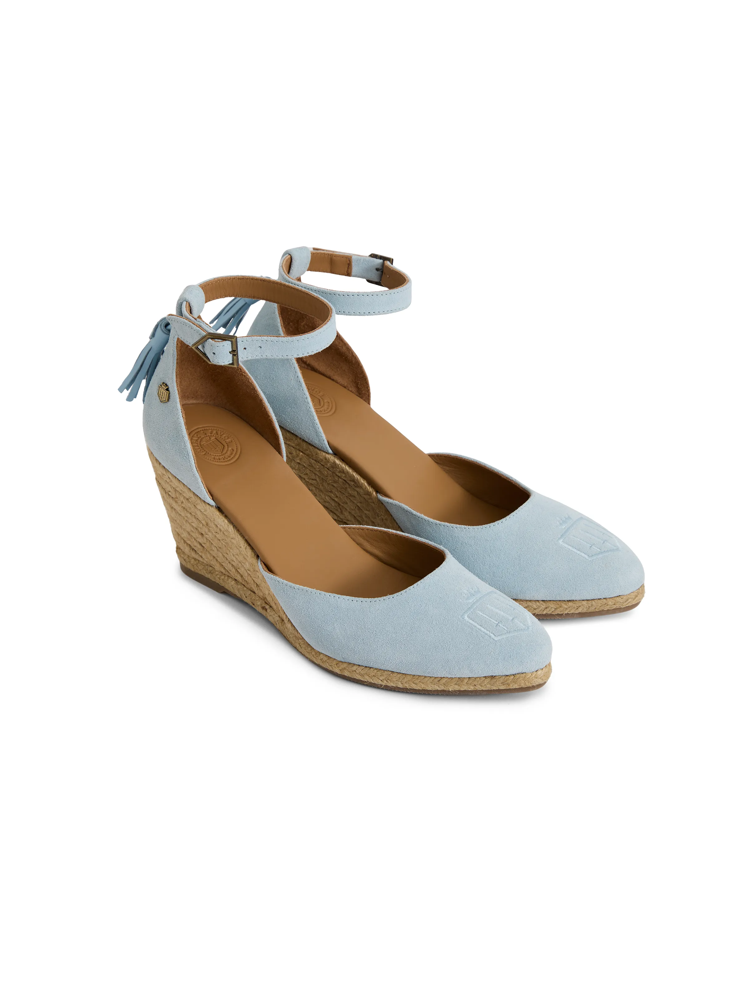 Monaco Wedge - Sky Blue Suede - Image 3