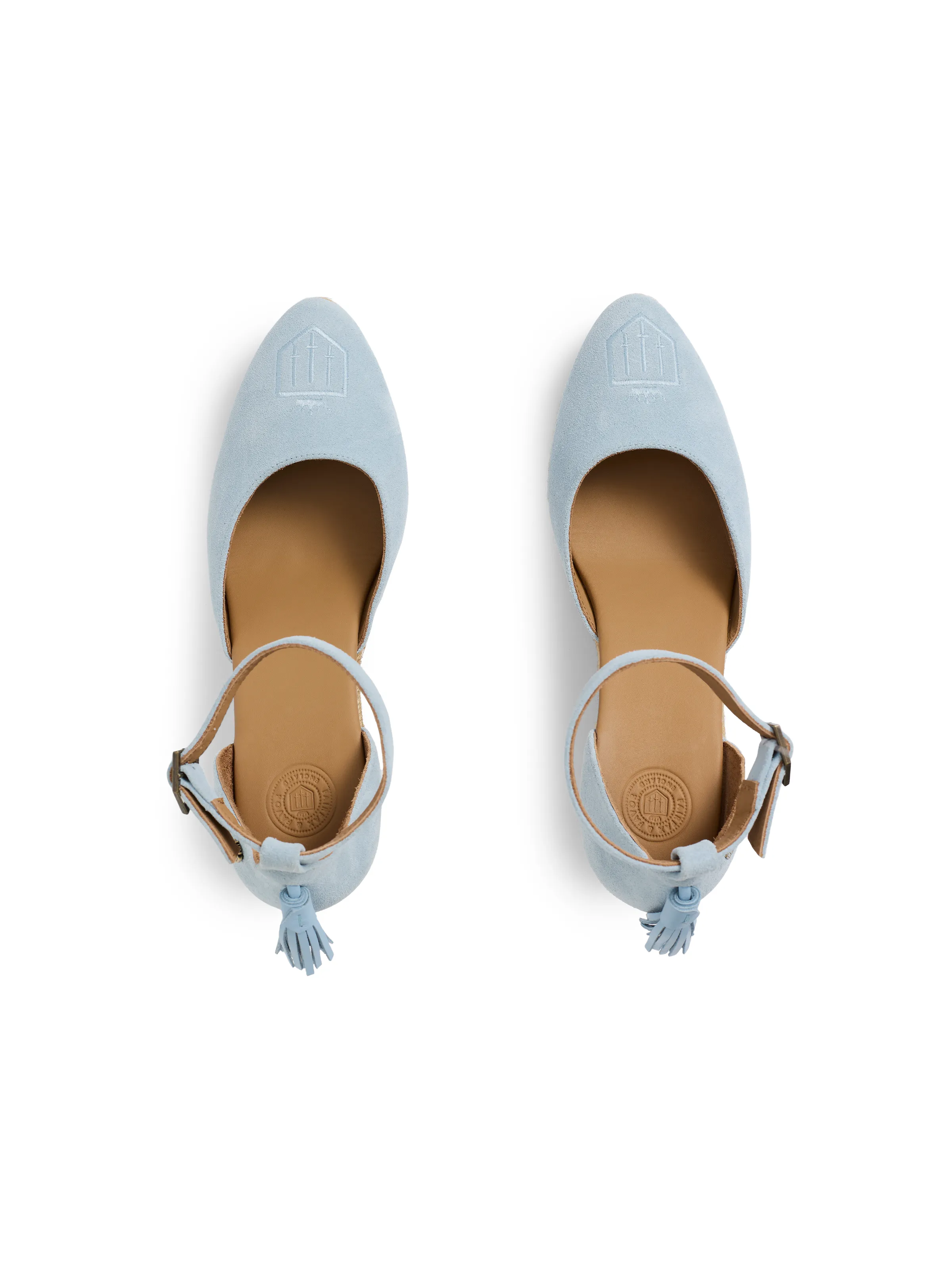 Monaco Wedge - Sky Blue Suede - Image 4
