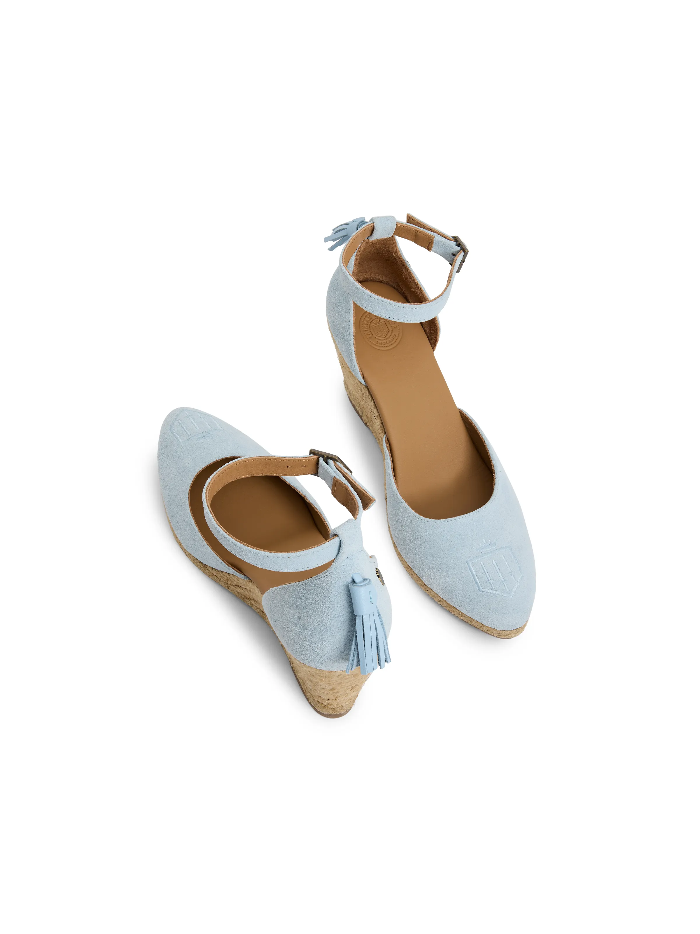 Monaco Wedge - Sky Blue Suede - Image 5