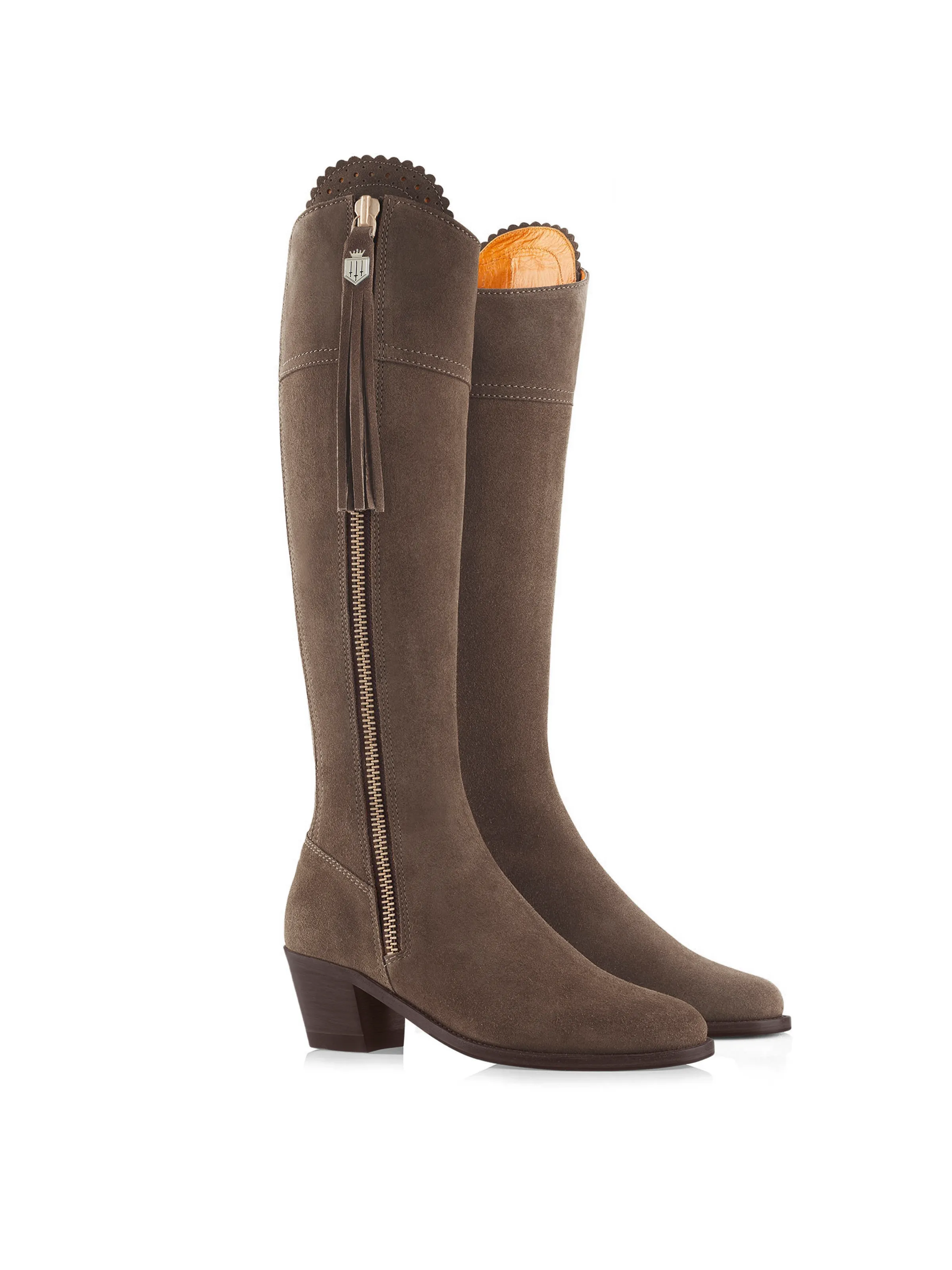 Heeled Regina (Narrow Fit) - Fog Suede - Image 3