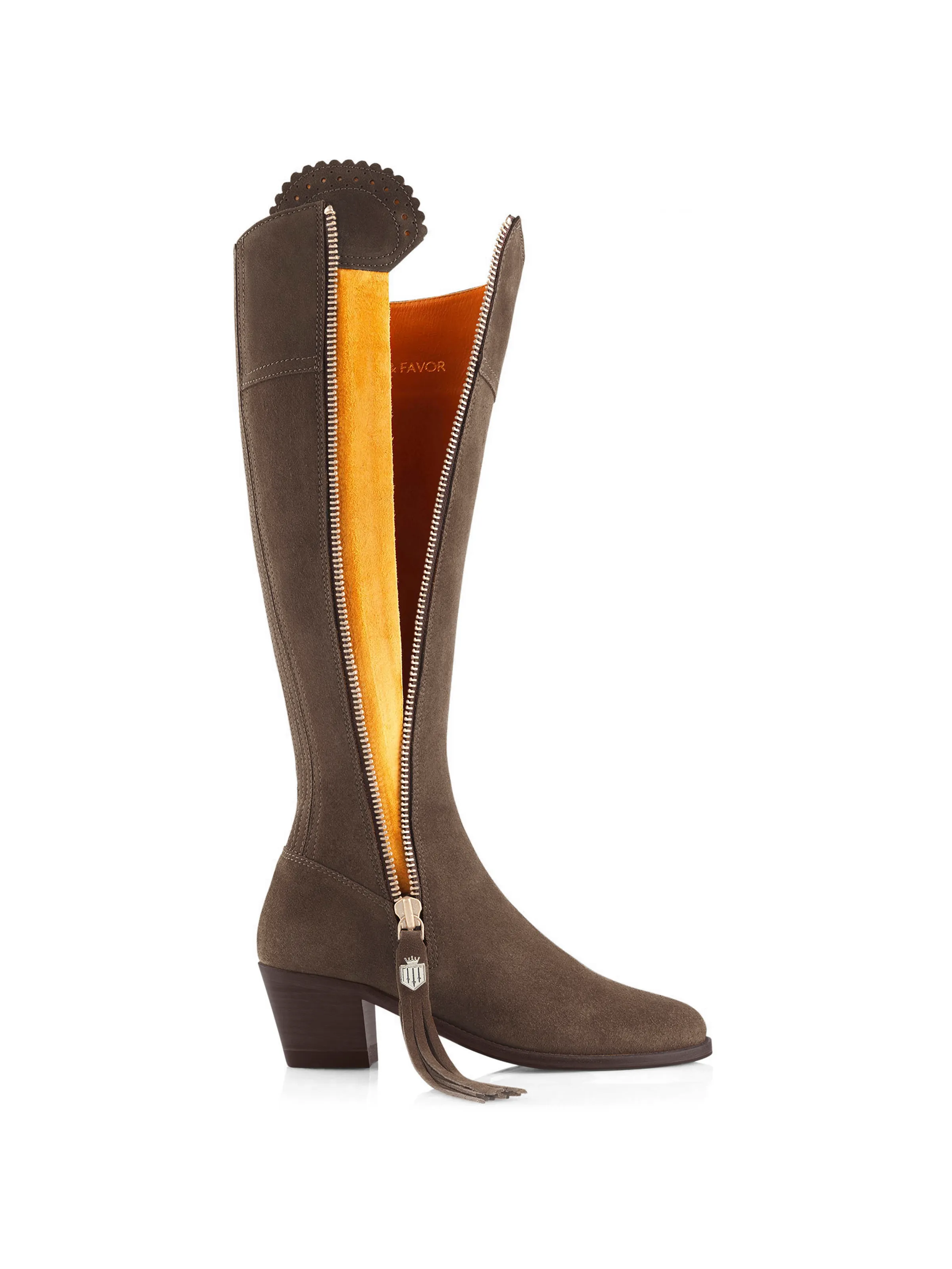 Heeled Regina (Narrow Fit) - Fog Suede - Image 4