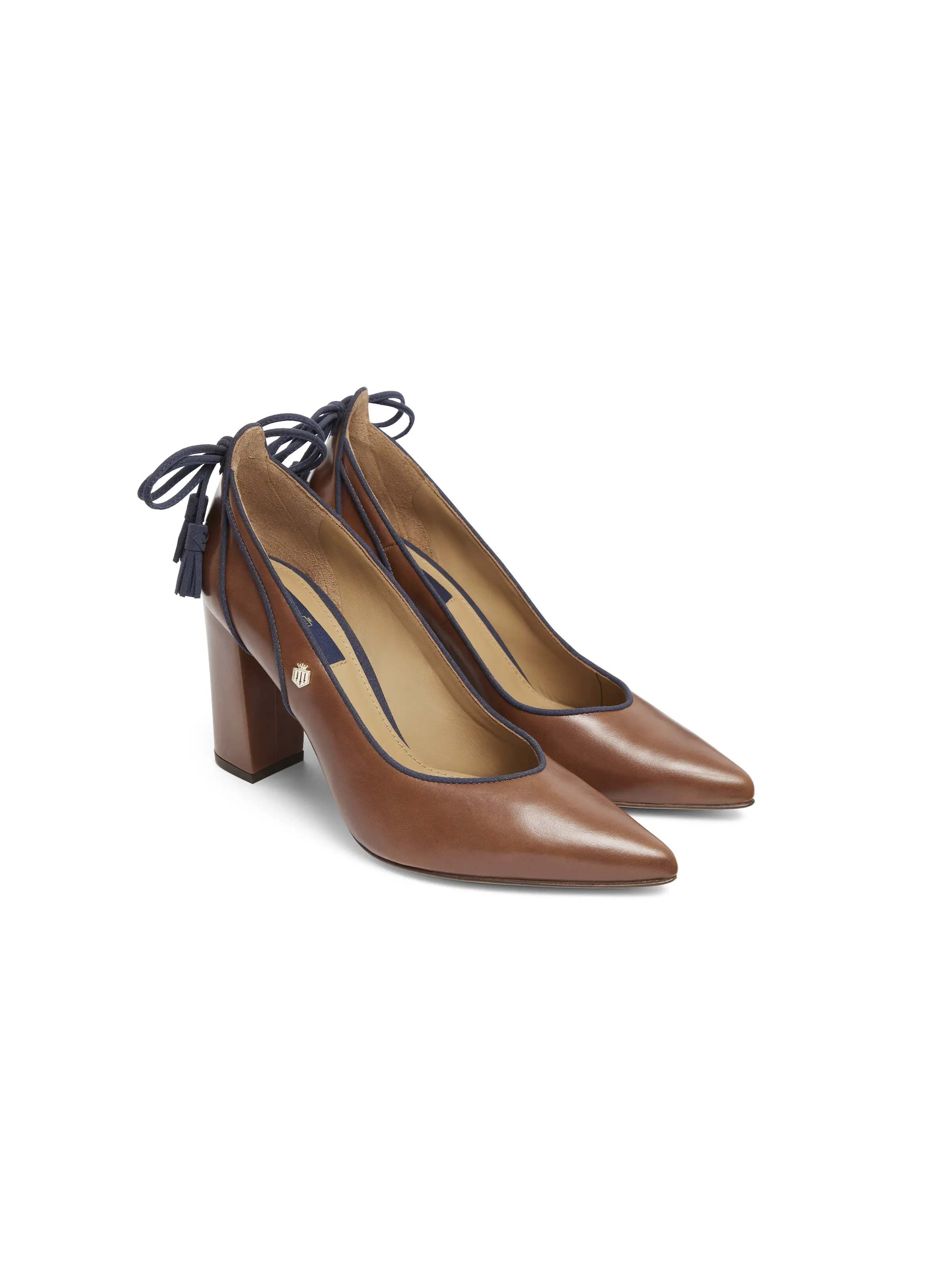 Newbury Heel - Dark Tan Leather - Image 3