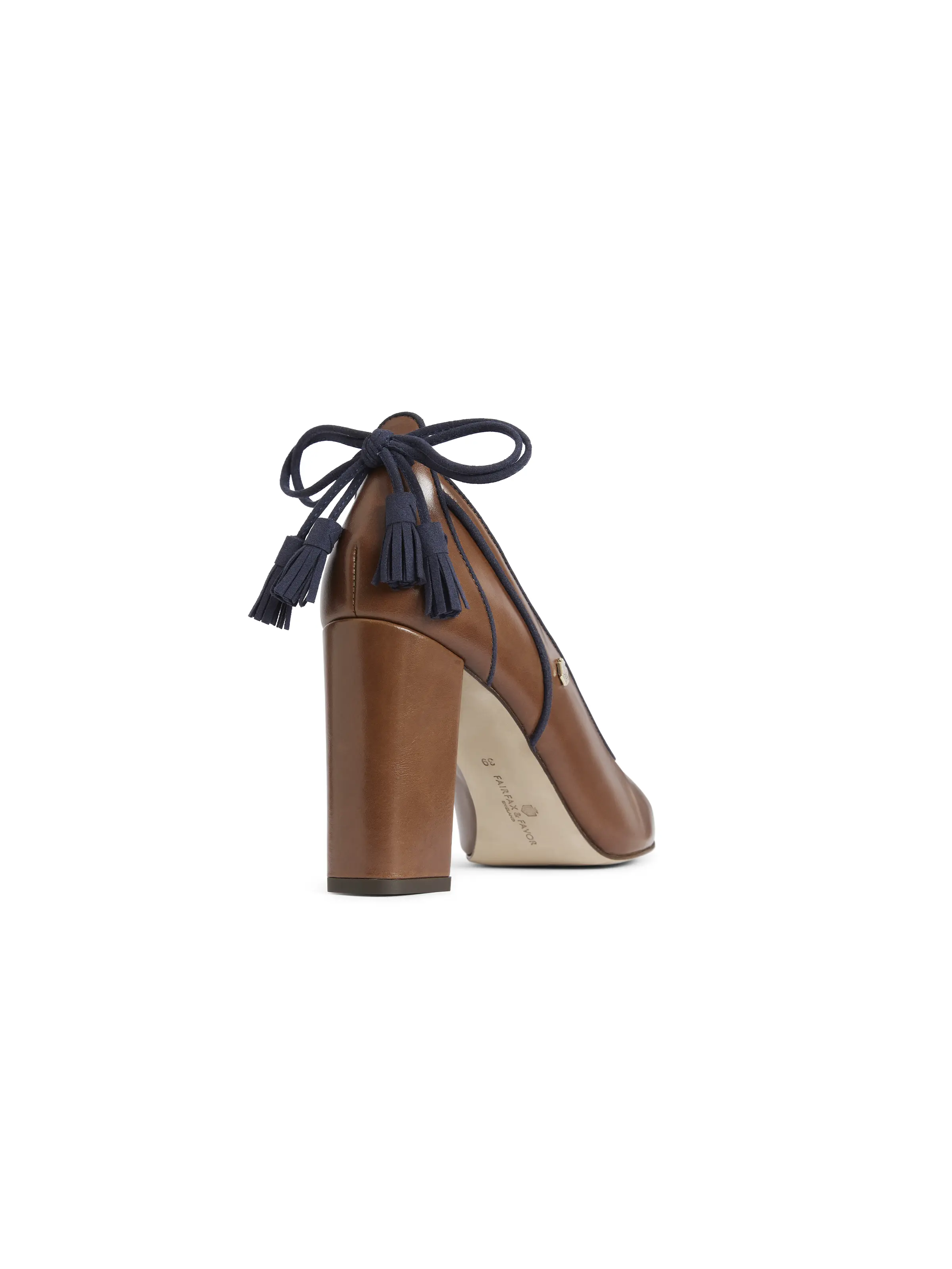 Newbury Heel - Dark Tan Leather - Image 5