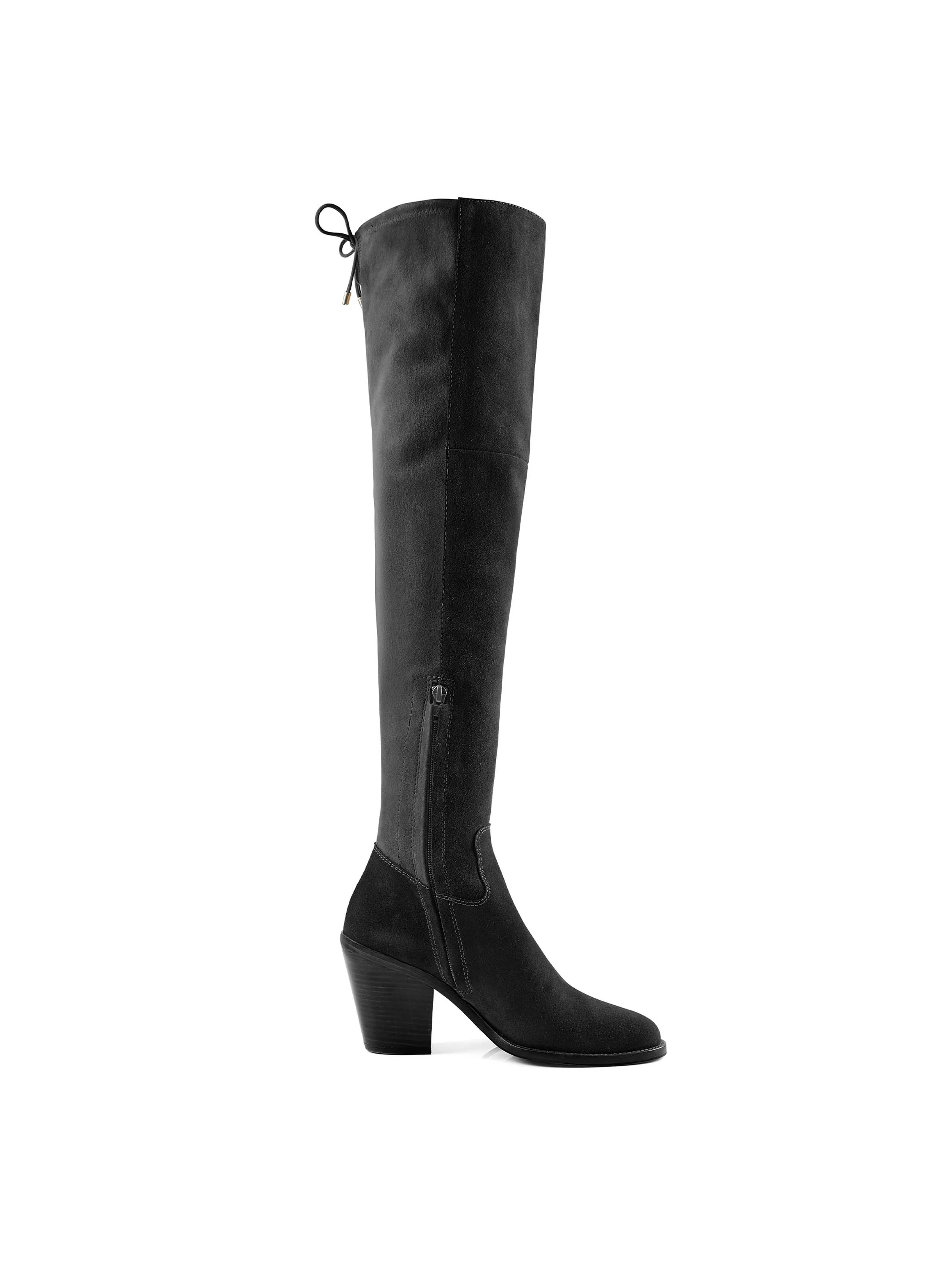 Over Knee Brompton - Black Suede - Image 4