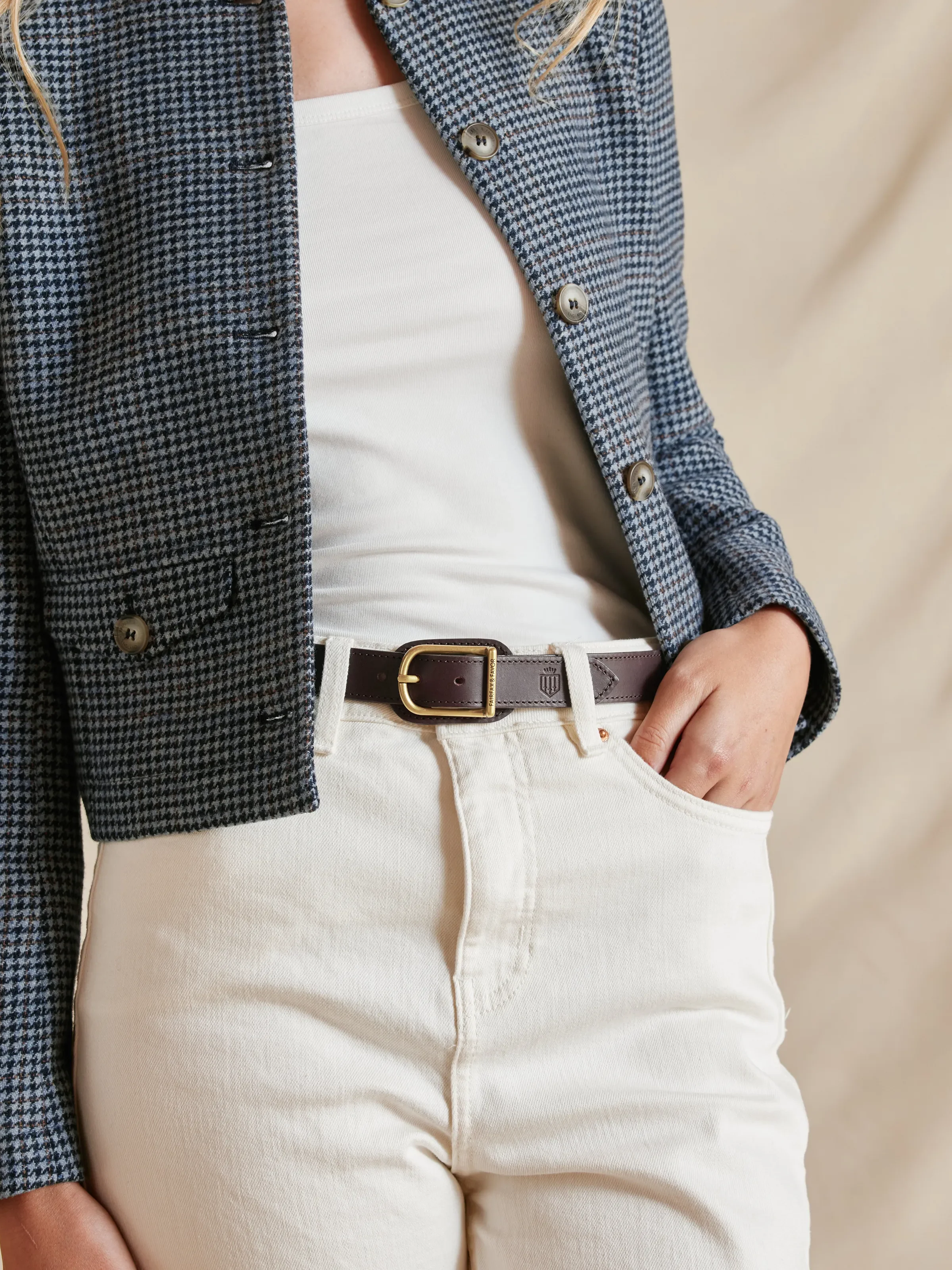 Pensthorpe Waist Belt - Mahogany Leather - Image 2