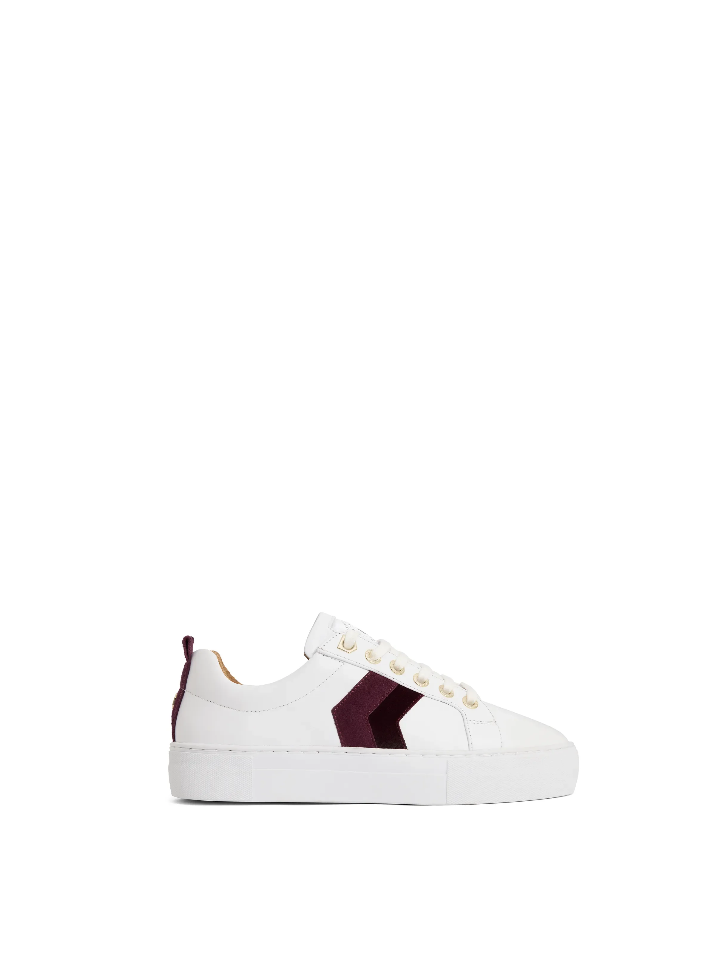 Platform Alexandra - White - Elderberry Suede