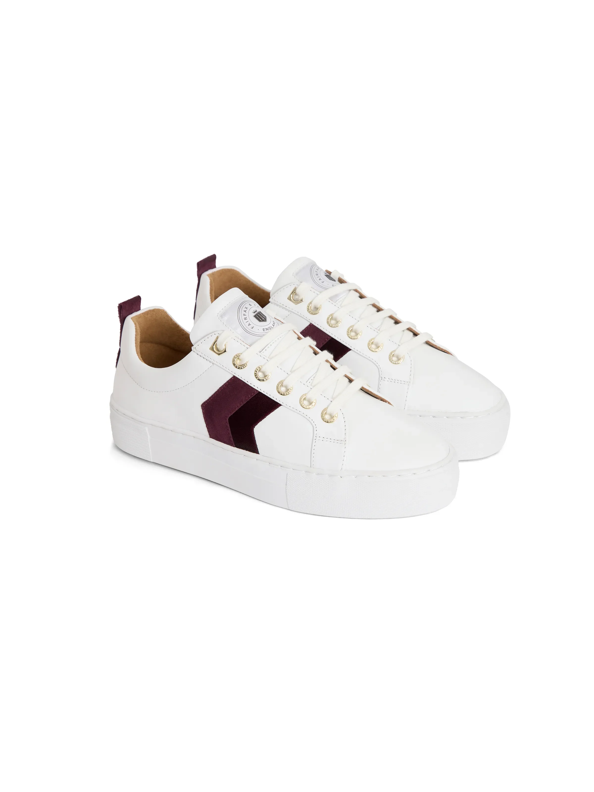 Platform Alexandra - White - Elderberry Suede - Image 3