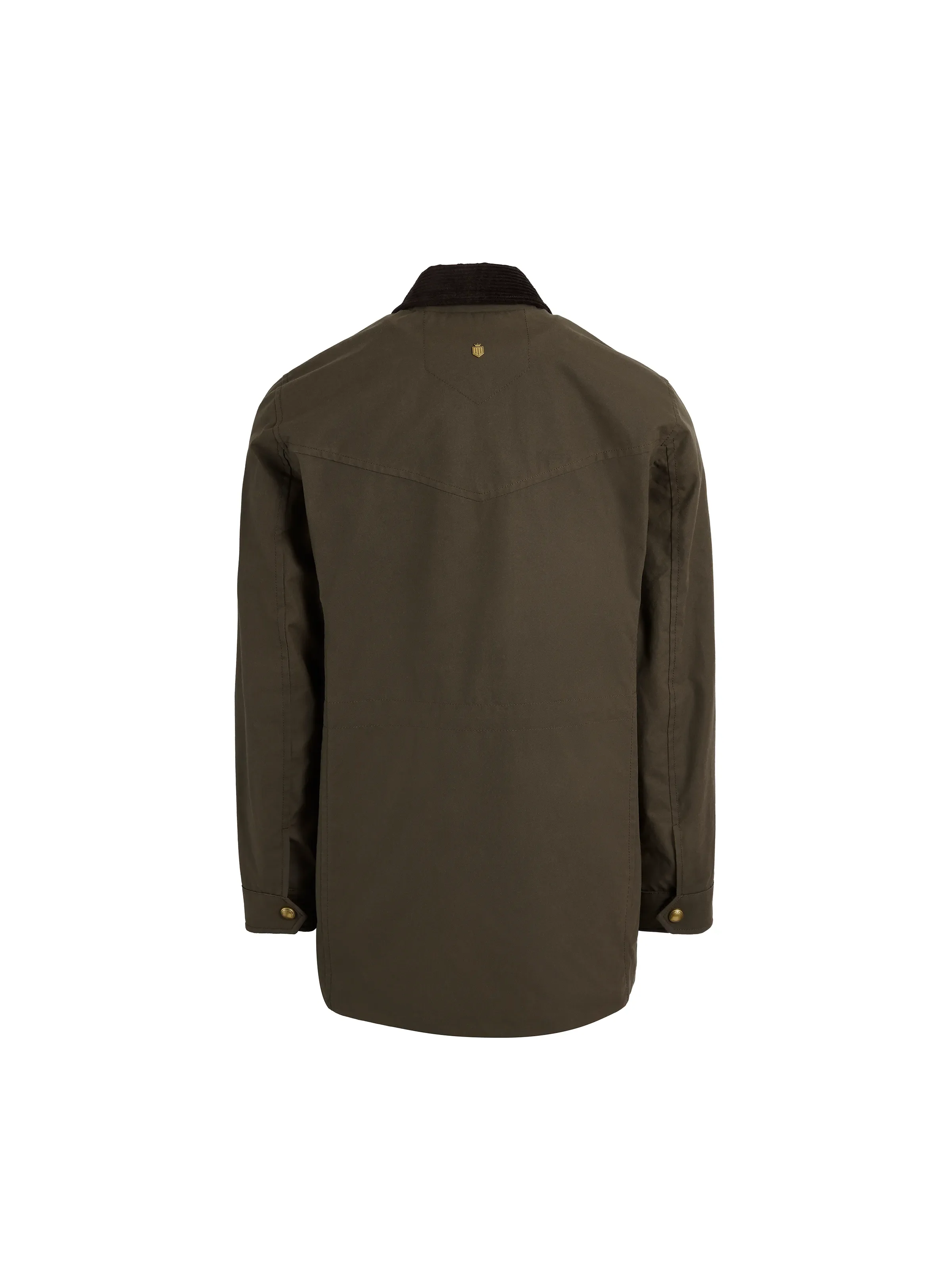 Polly Waisted Wax Jacket - Dark Khaki - Image 3