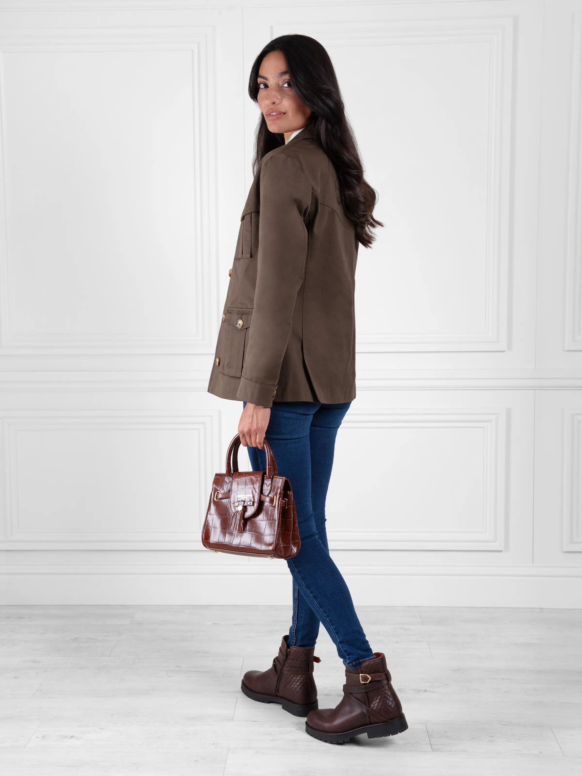 Quilted Boudica - Mahogany Leather - Image 6