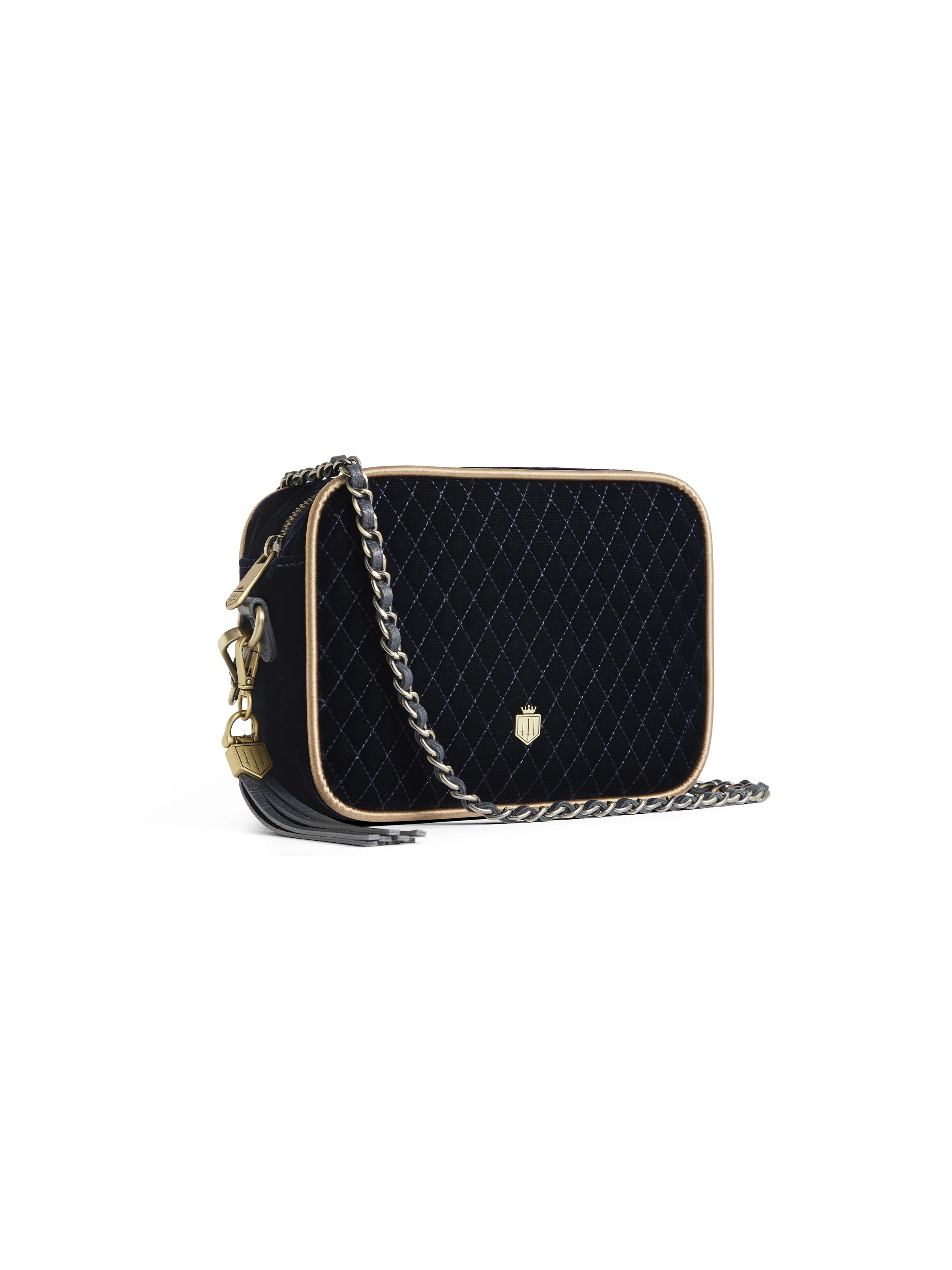 Finsbury - Quilted Navy Velvet - Image 5