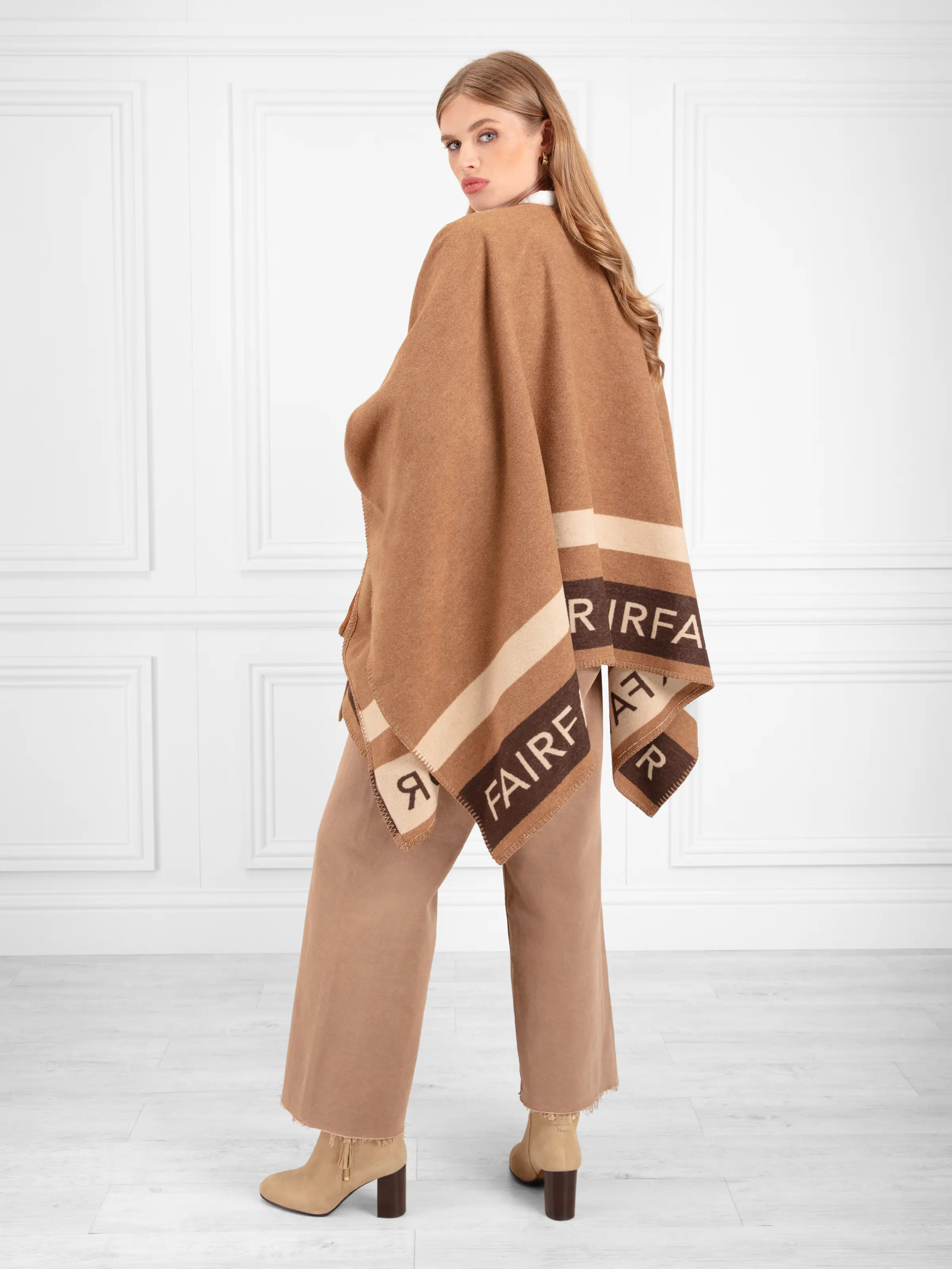 Rachel Cape - Neutral Tri-Colour - Image 5
