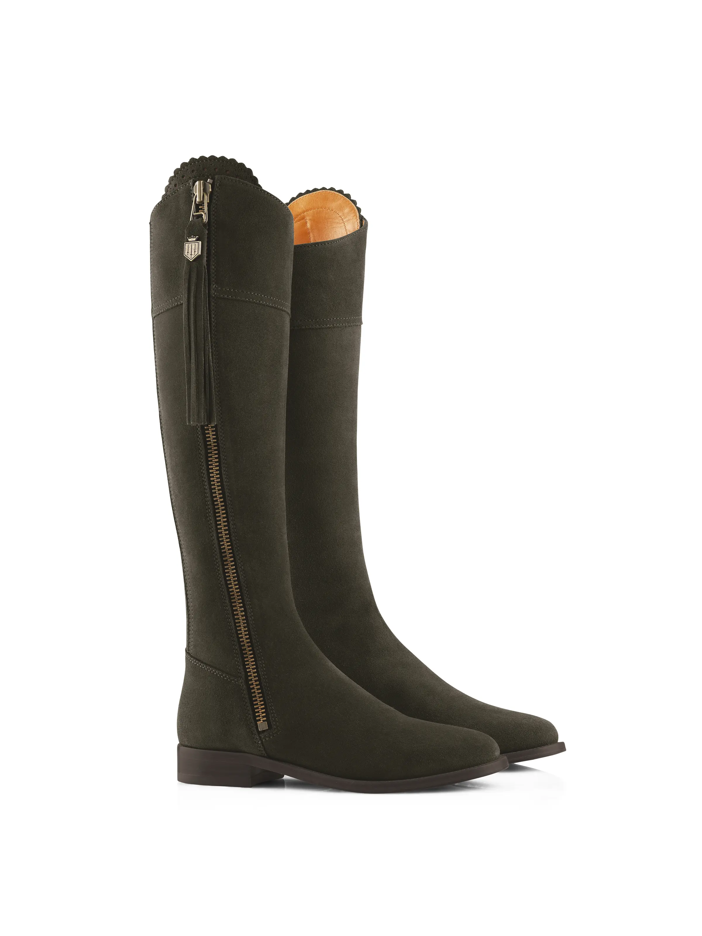 Regina (Narrow Fit) - Moss Green Suede - Image 2