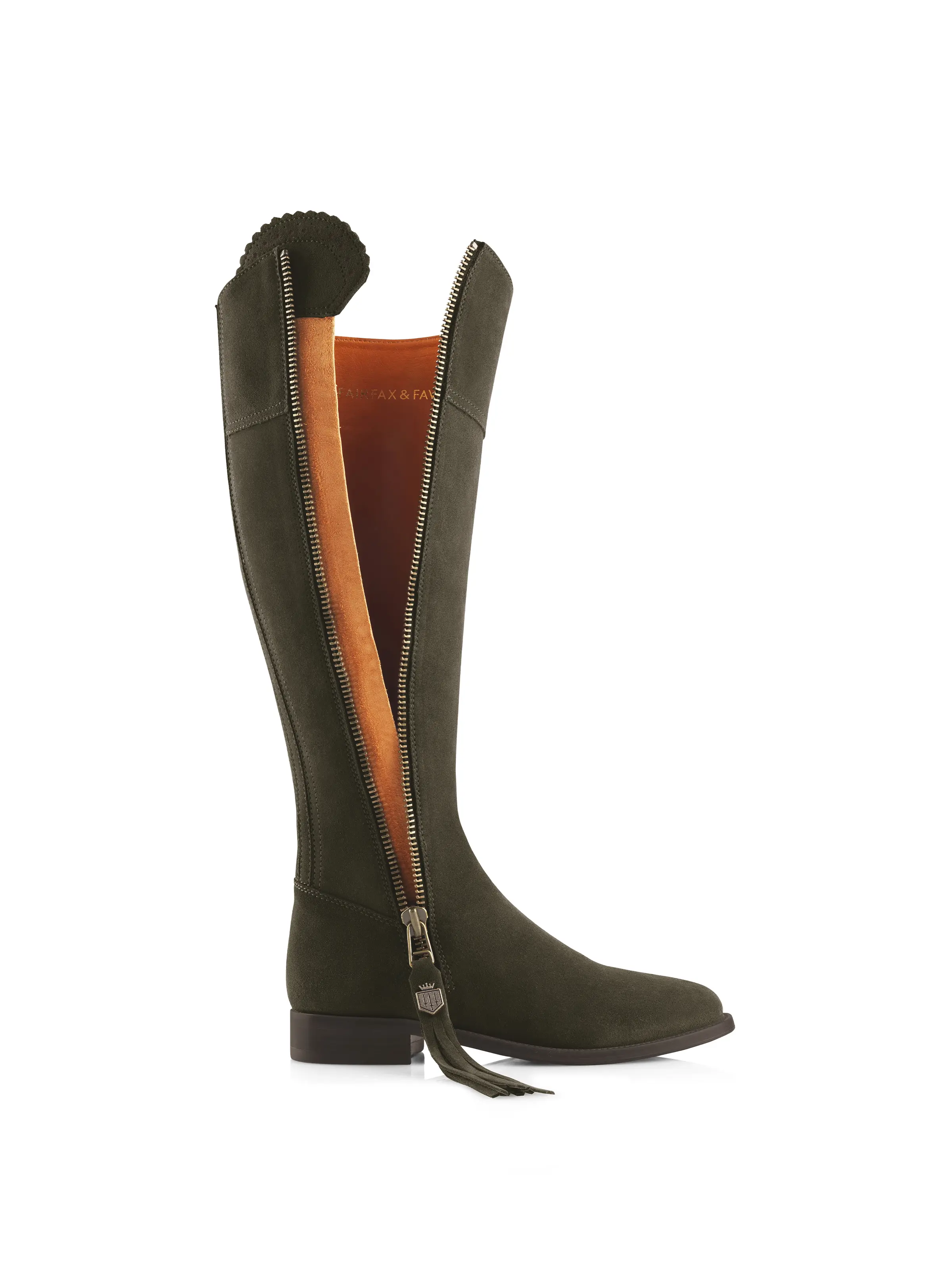 Regina (Narrow Fit) - Moss Green Suede - Image 3