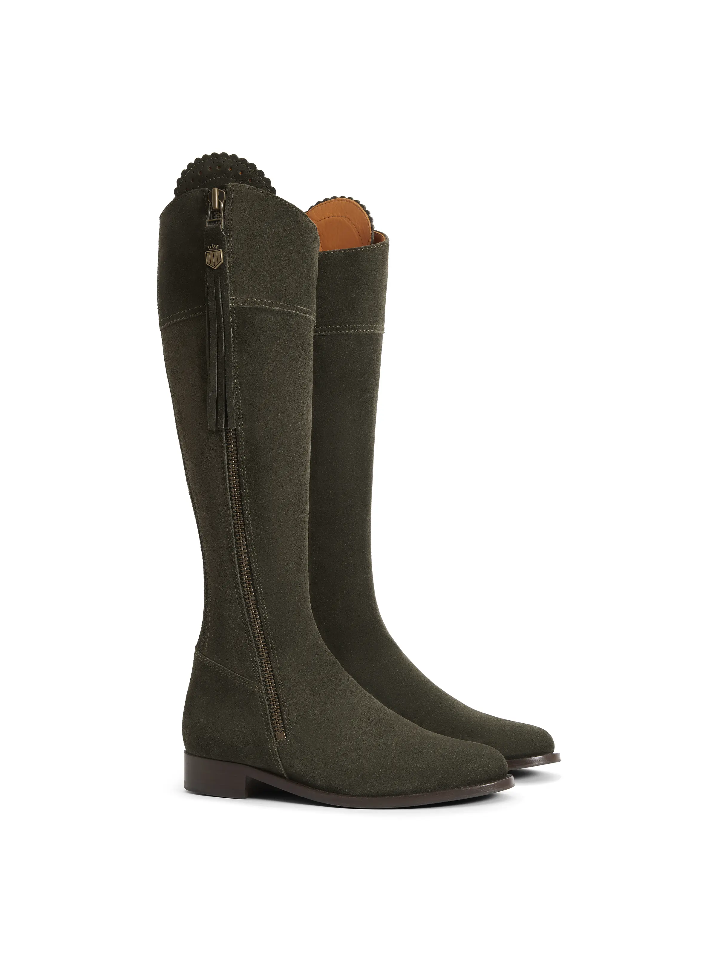 Regina (Regular Fit) - Moss Green Suede - Image 2