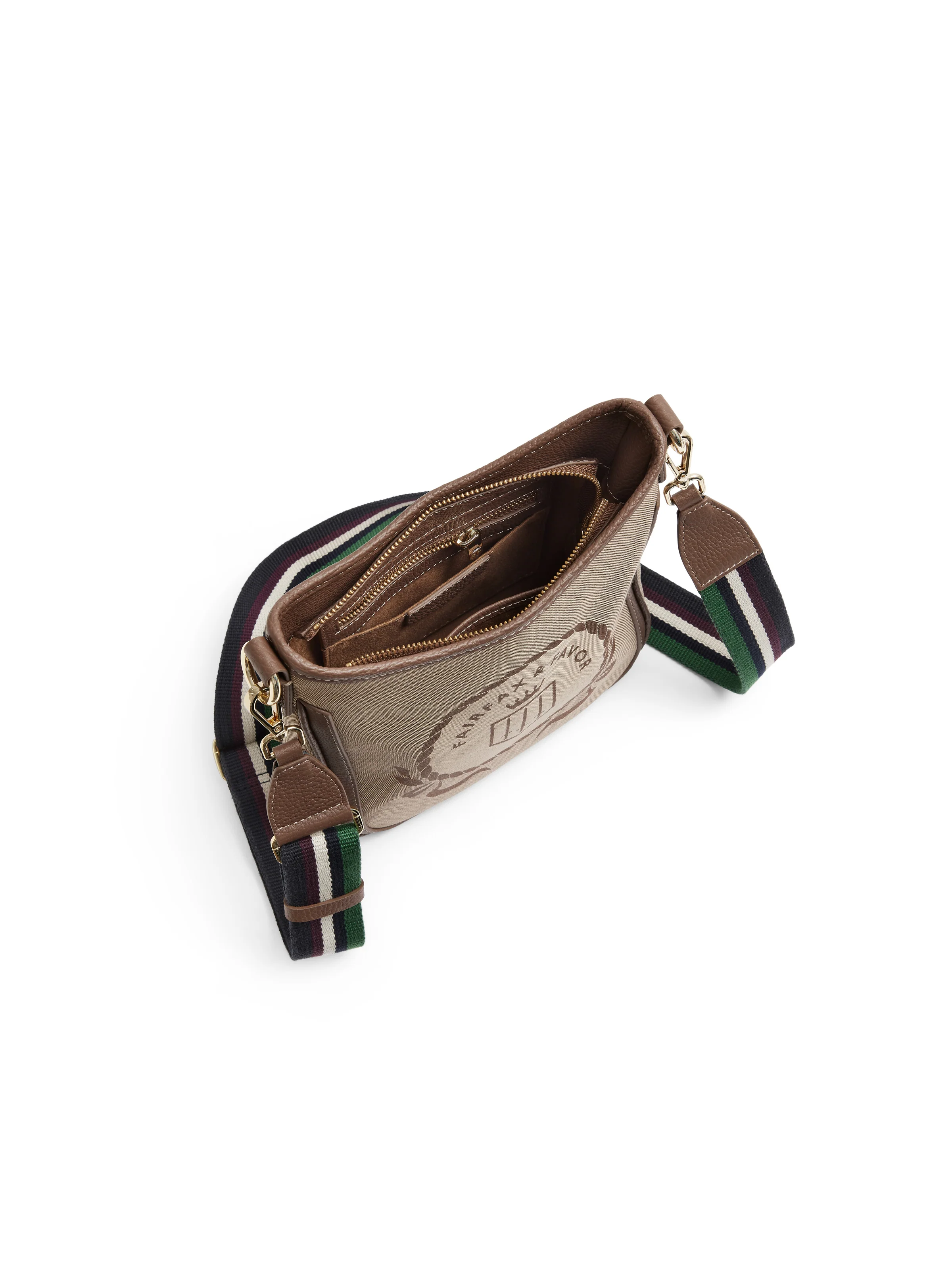 Richmond Messenger Bag - Jacquard Taupe - Image 5