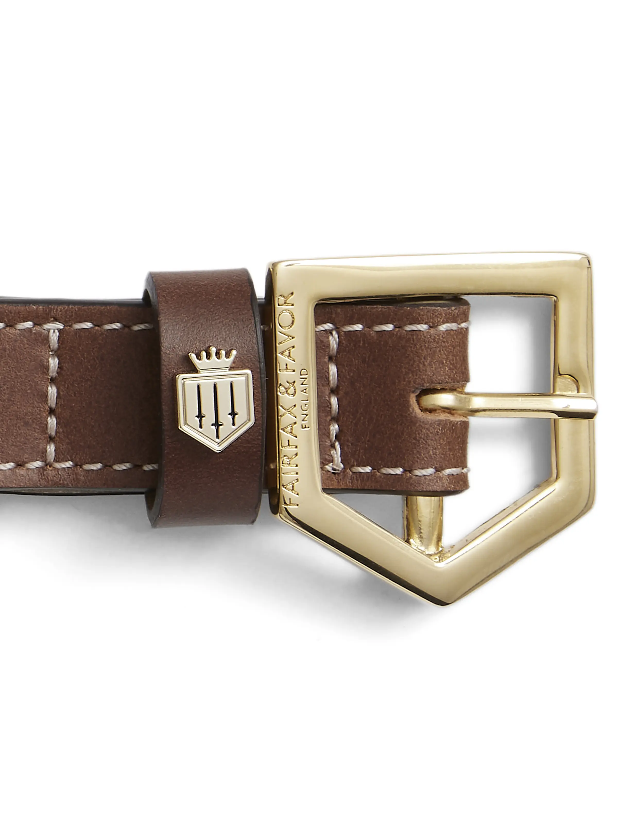 Rockingham Dog Collar - Tan Leather - Image 3