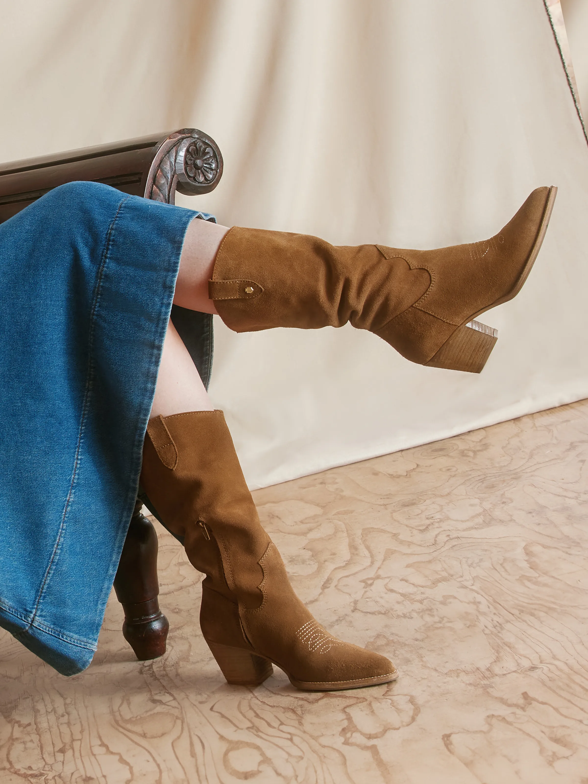 Rockingham Mid Calf - Tan Suede - Image 6