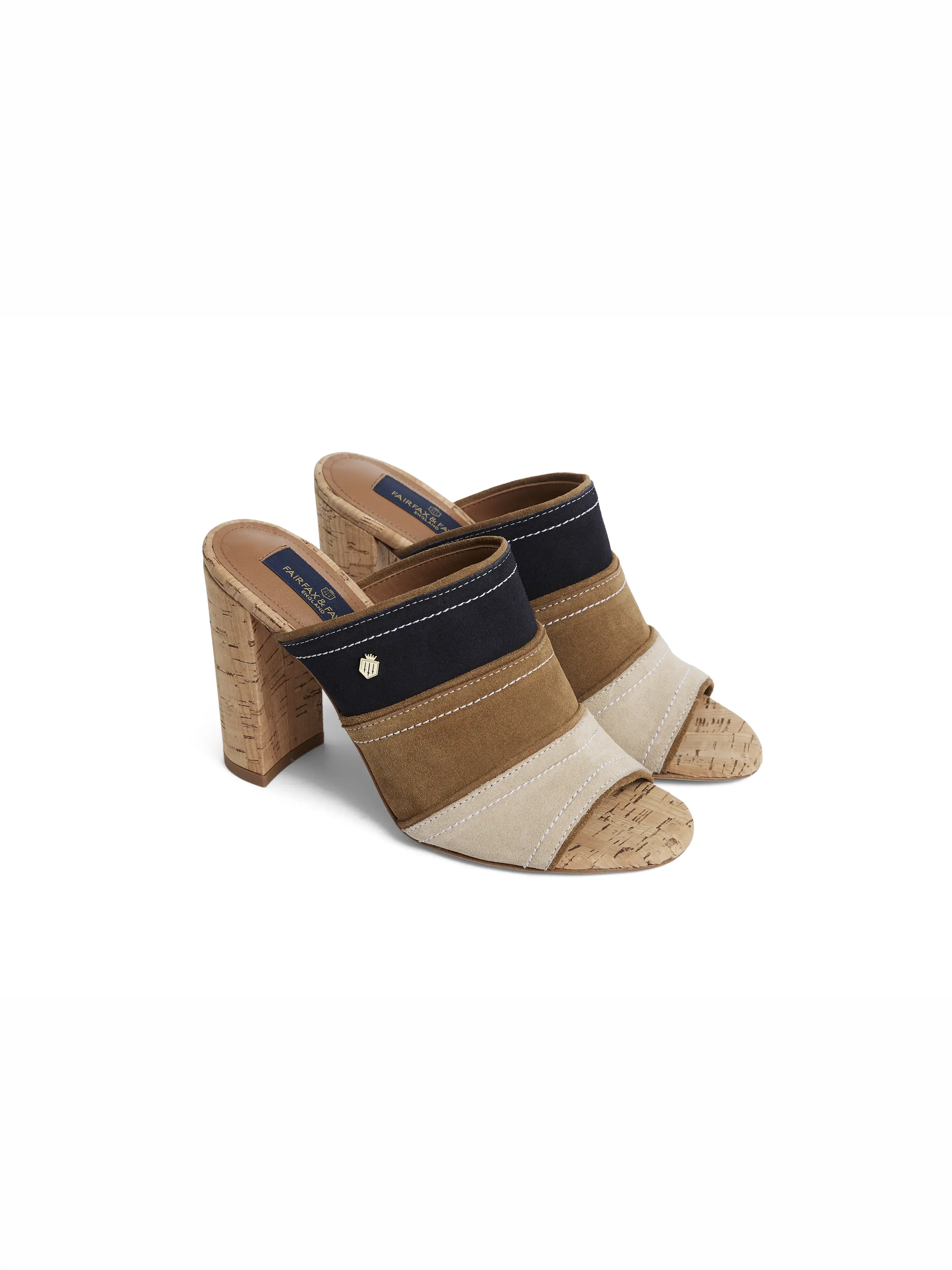 Santorini Heeled Mule - Tri-Colour - Image 3