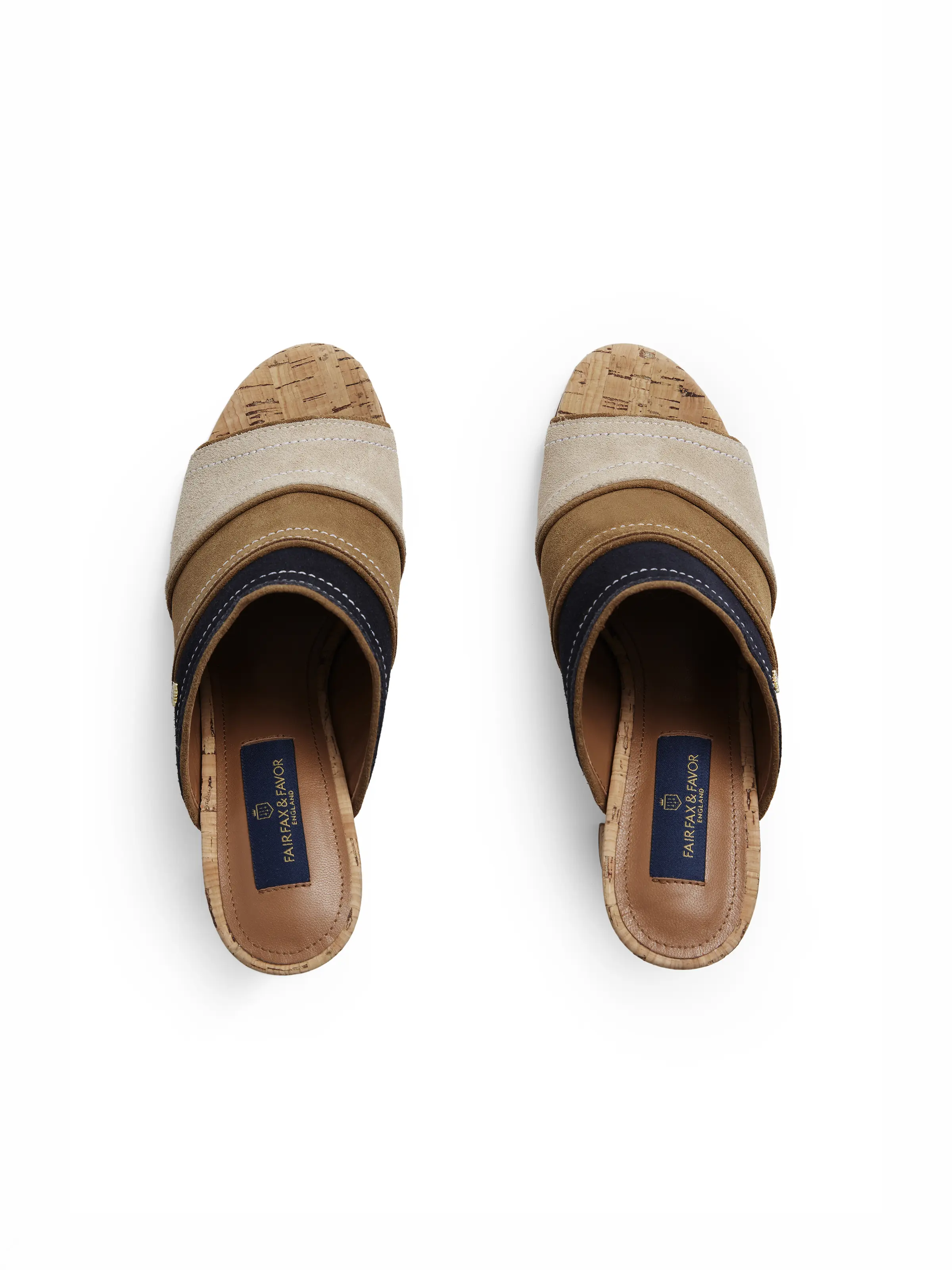 Santorini Heeled Mule - Tri-Colour - Image 4