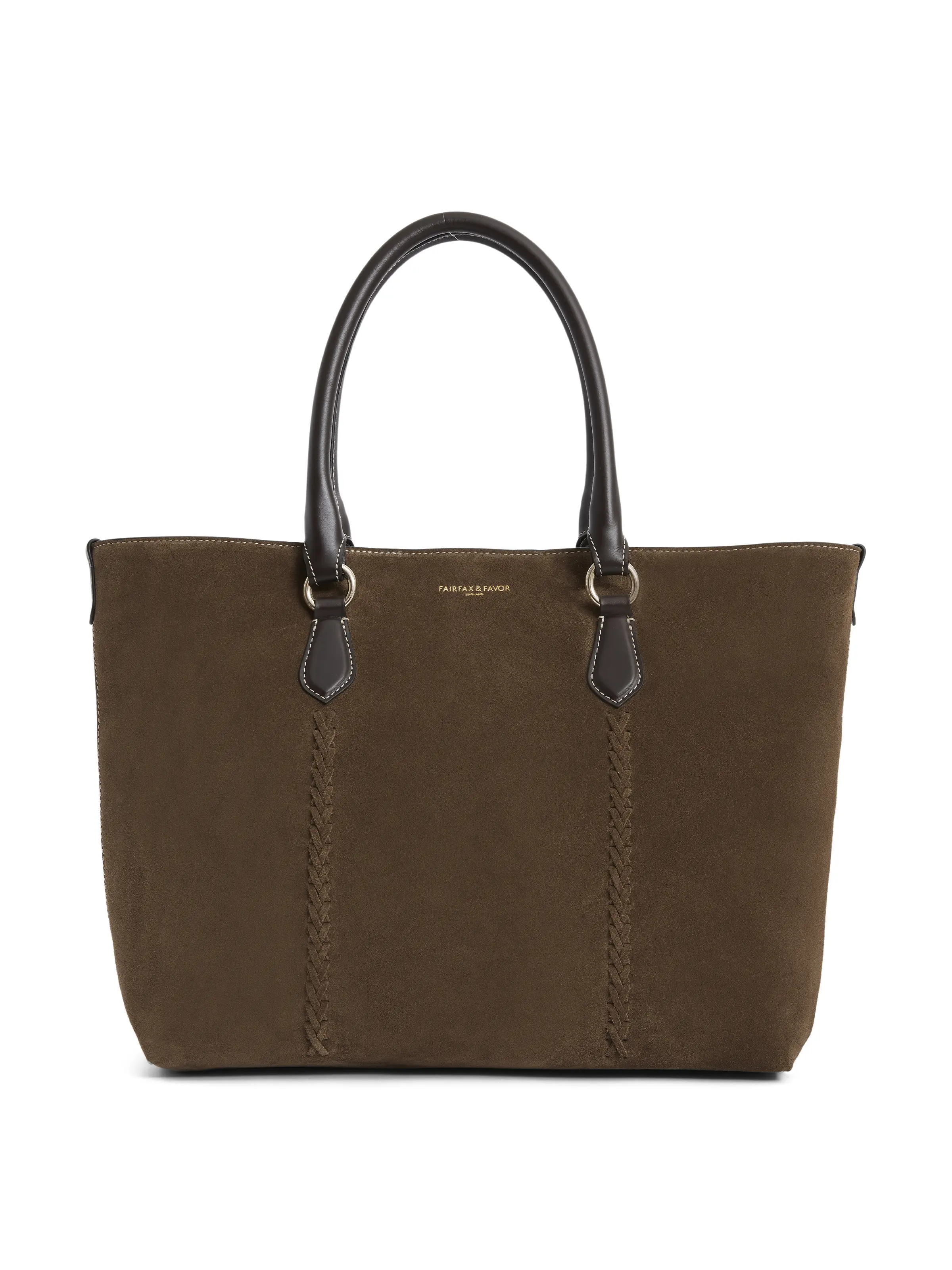 Seville Tote - Dark Taupe Suede