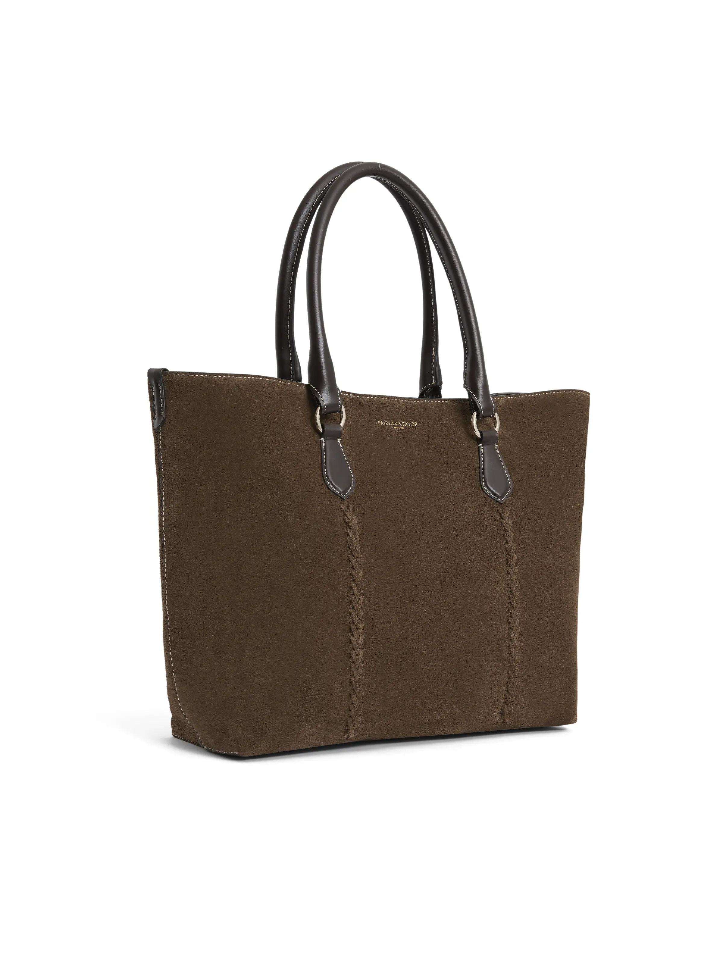 Seville Tote - Dark Taupe Suede - Image 3