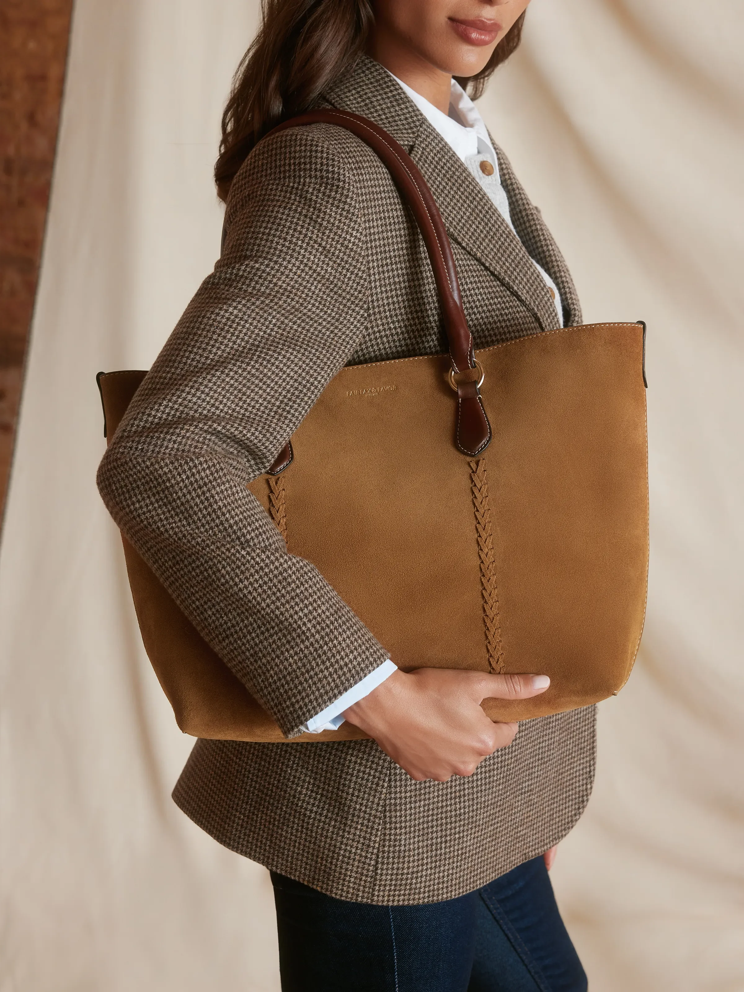 Seville Tote - Tan Suede - Image 2