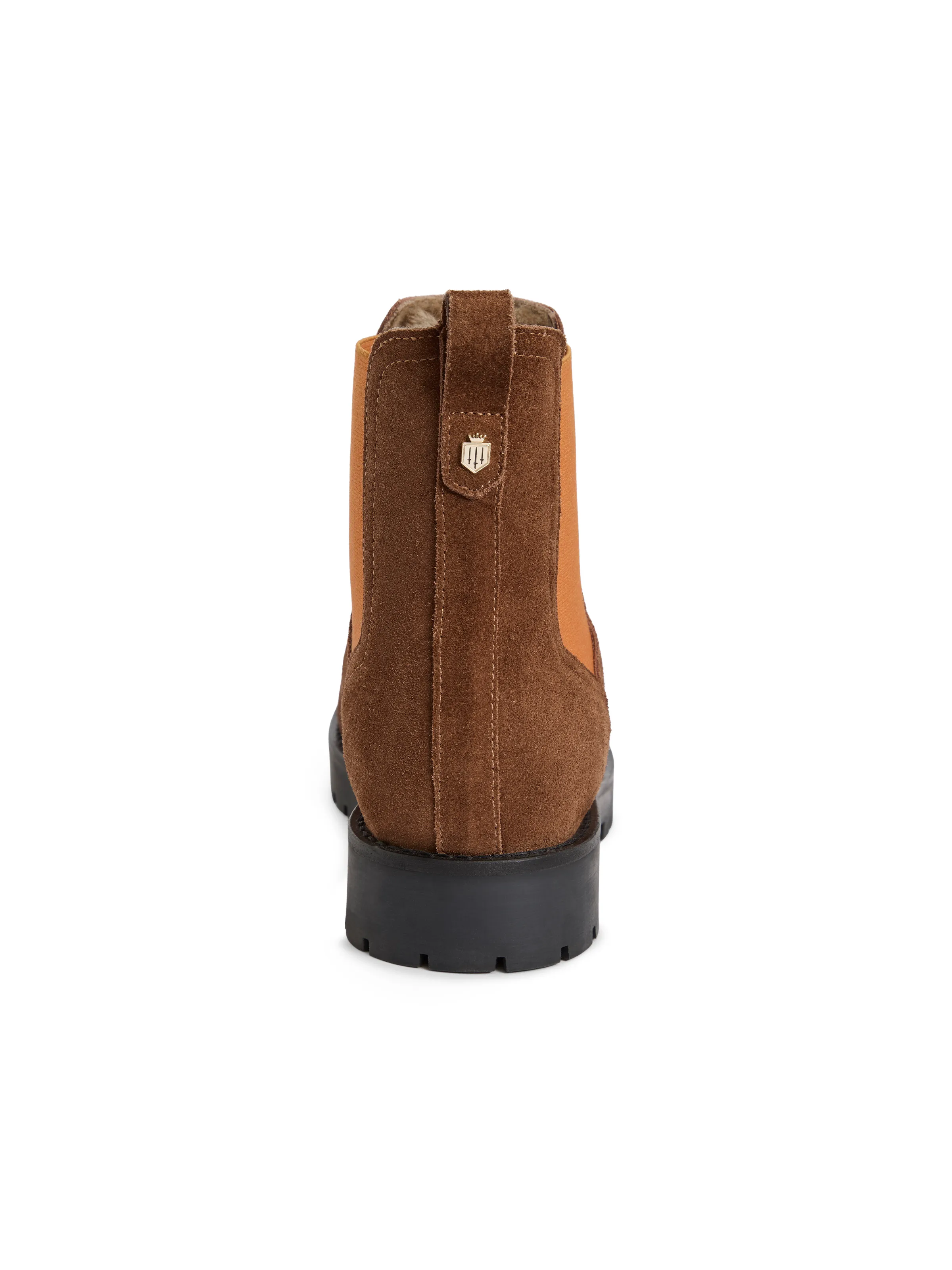 Sheepskin Boudica - Tawny Suede with Orange - Image 4