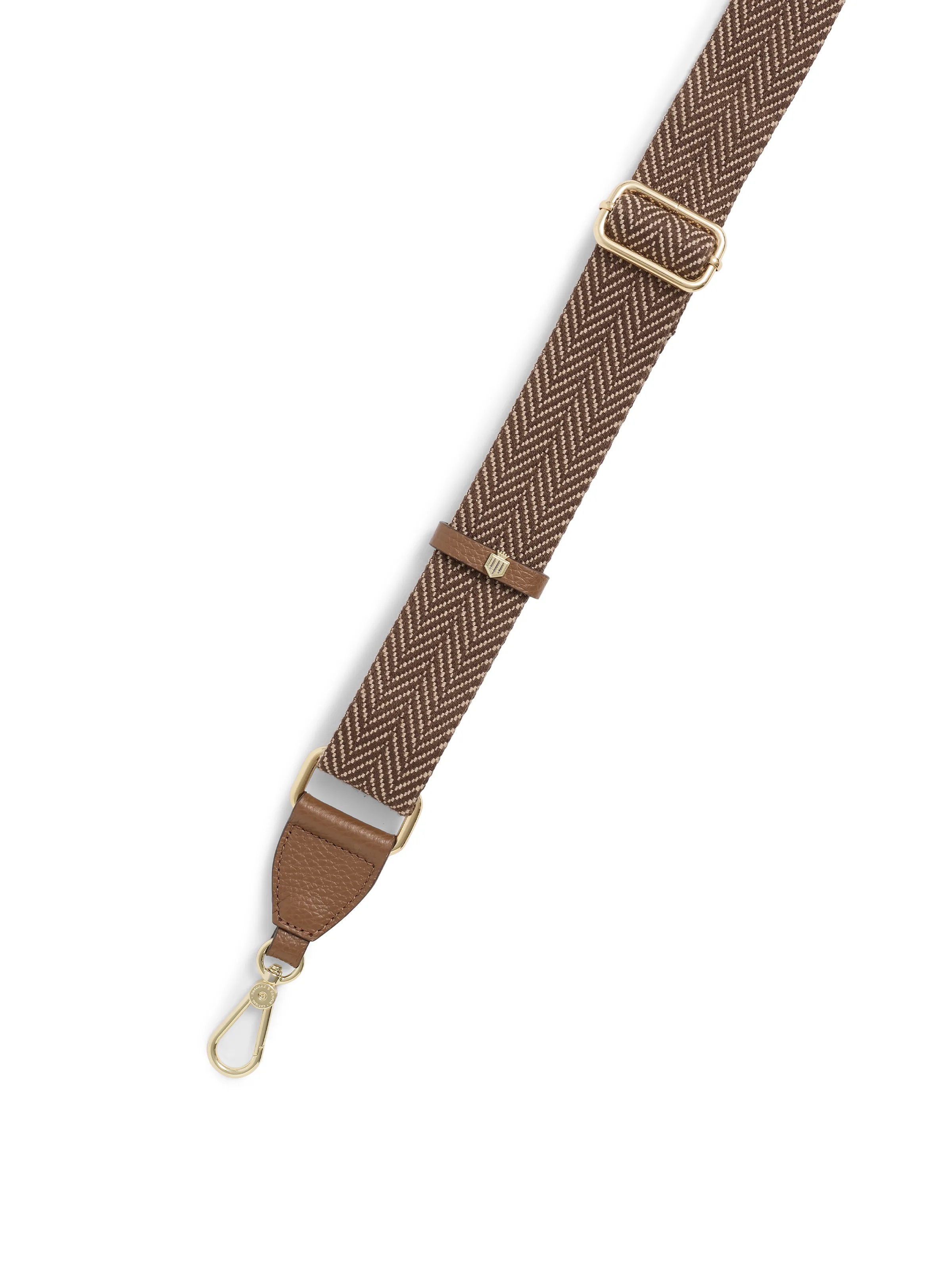 Signature Chevron Webbing Strap - Chocolate - Image 3