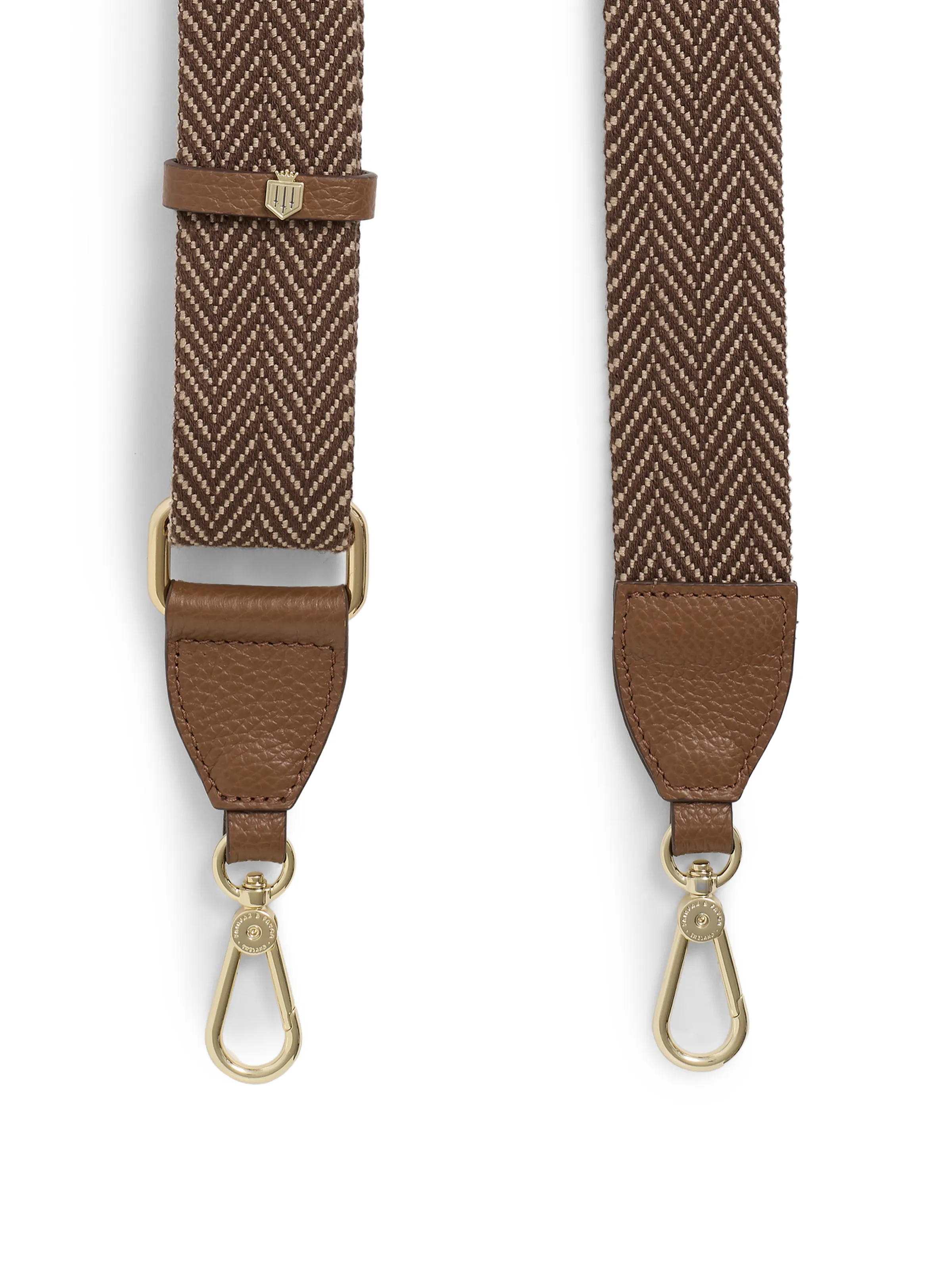 Signature Chevron Webbing Strap - Chocolate - Image 4