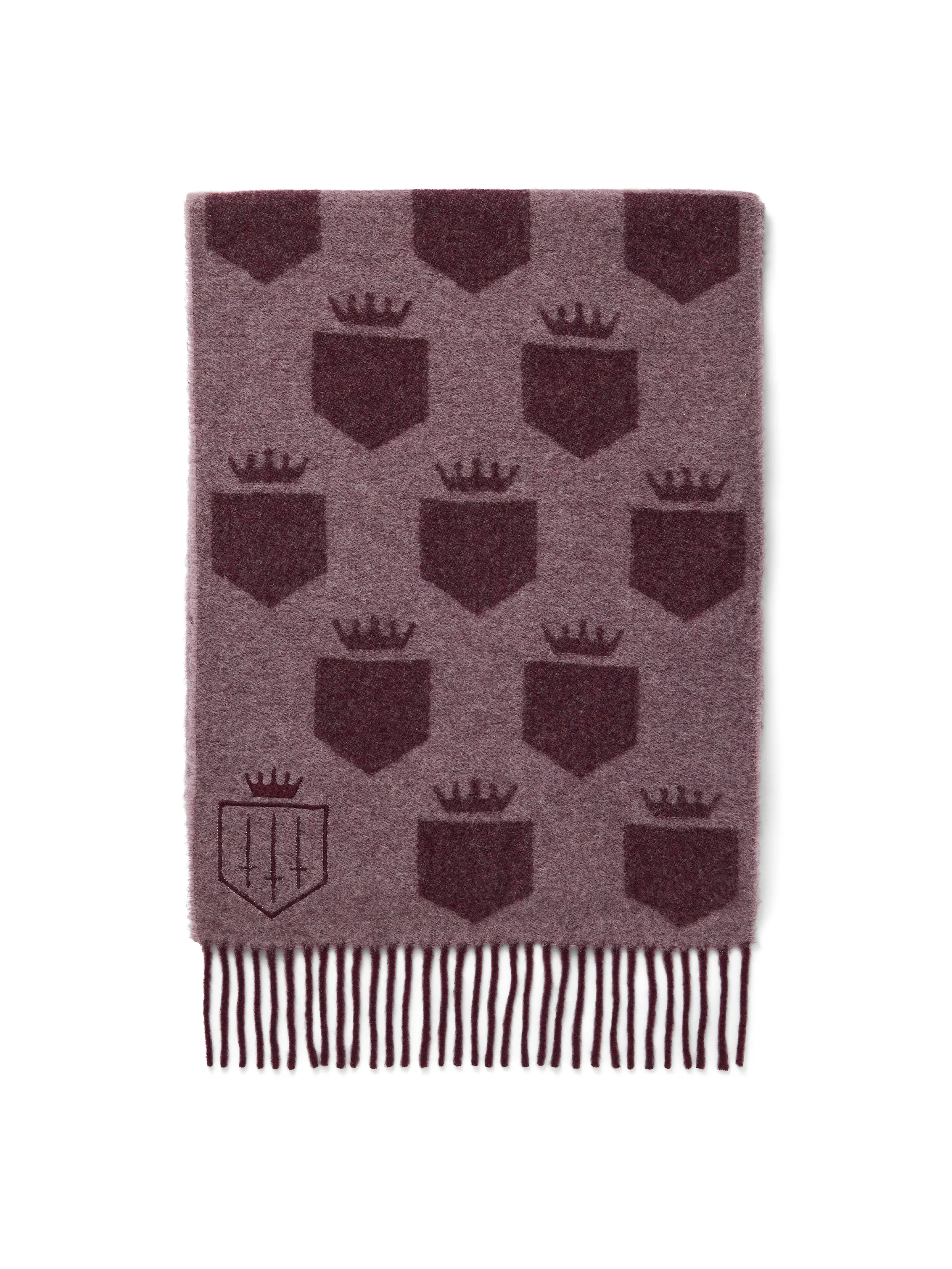 Women's Signature Merino Scarf - Elderberry & Heather